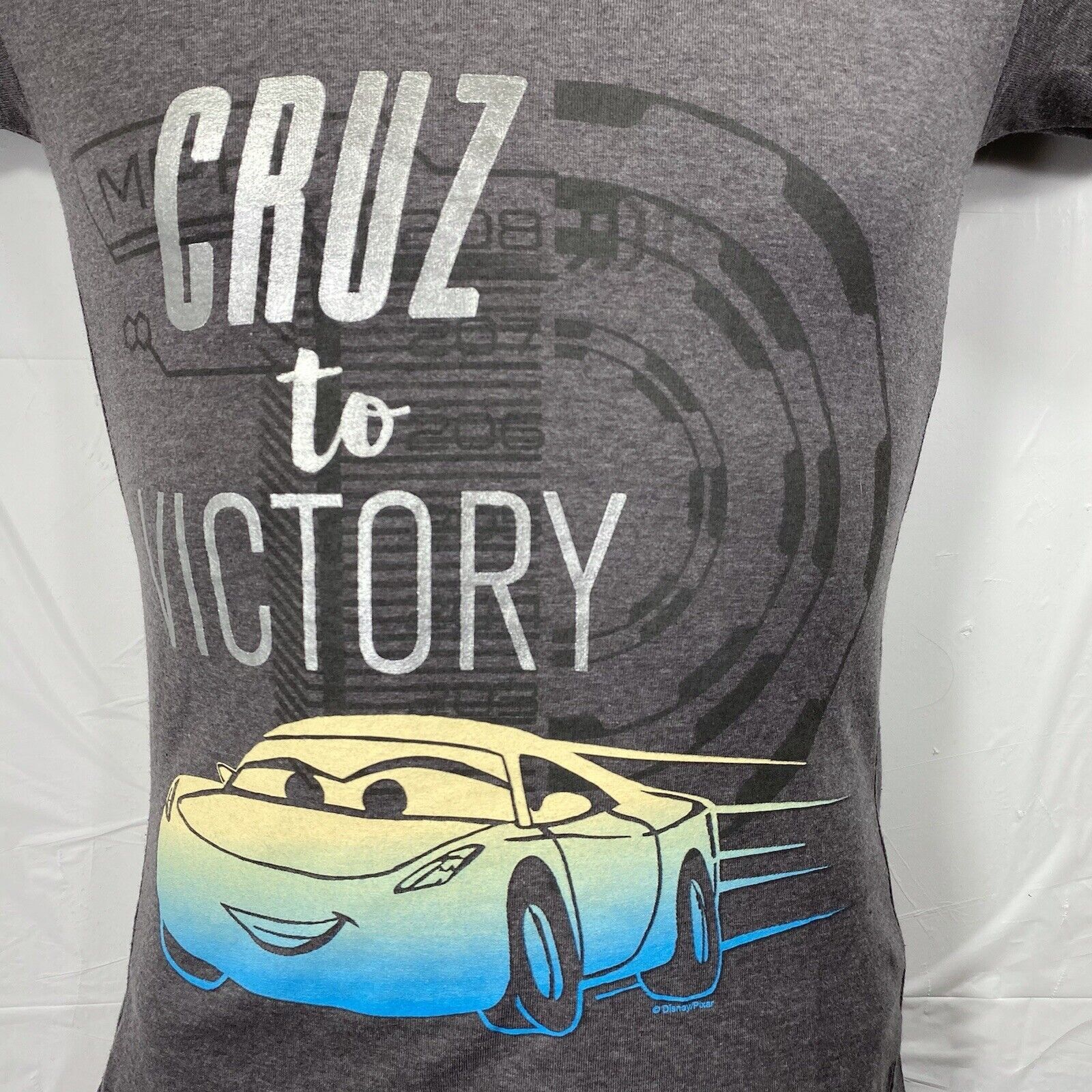 Disney Disney Store Cars XS Cruz to Victory V-Neck Graphic T Shirt Size US XS / EU 42 / 0 - 4 Thumbnail