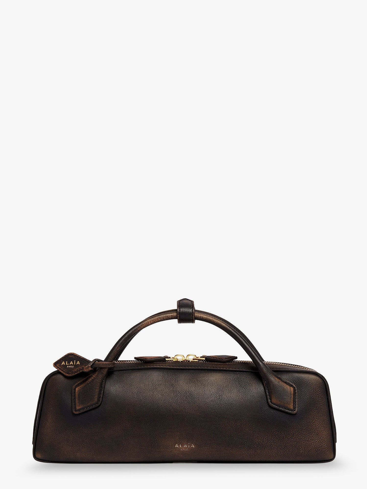 Teckel Used-Effect Leather Handbag