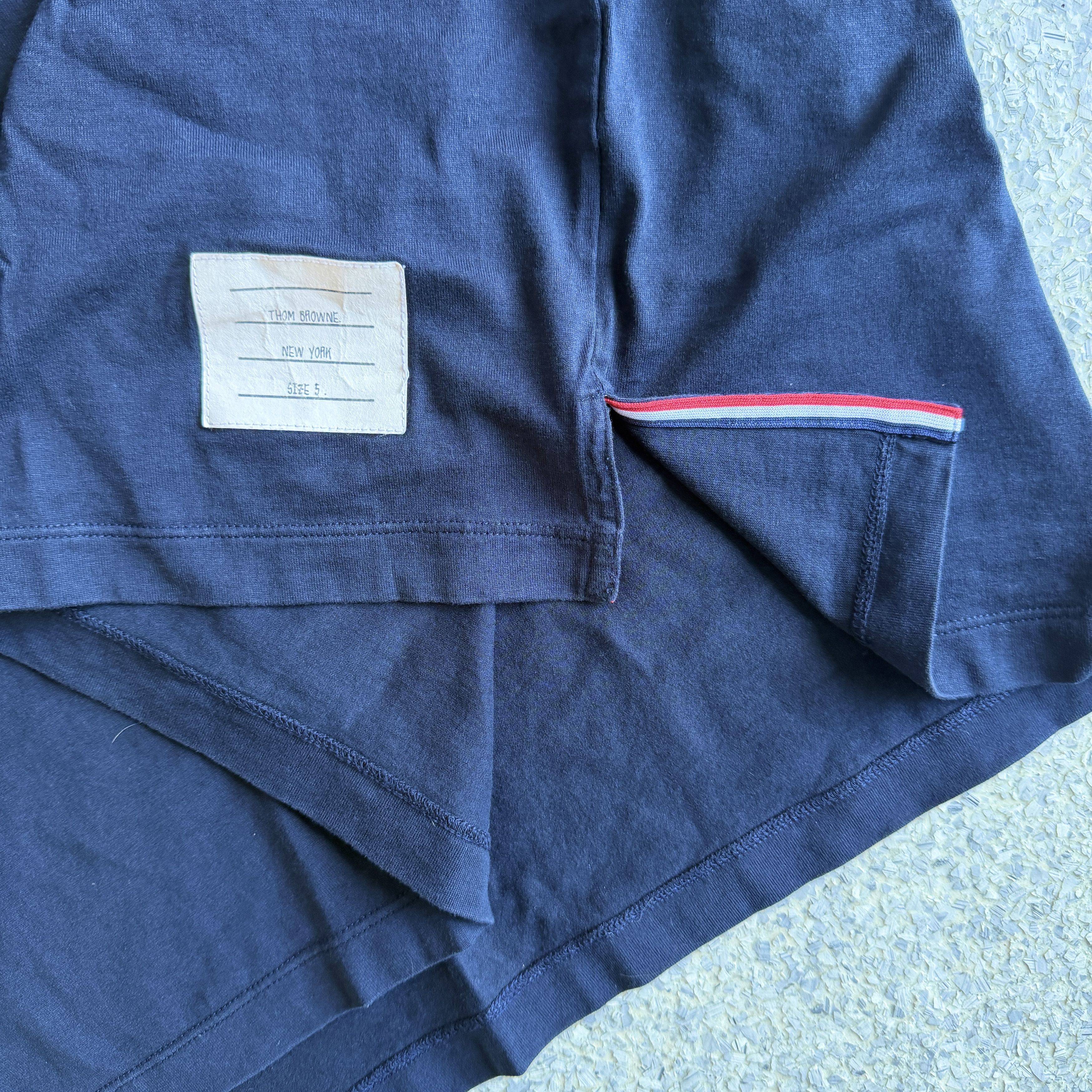 Thom Browne Thom Browne Navy T-Shirt Size 5 Japan Size US XXL / EU 58 / 5 - 4 Thumbnail