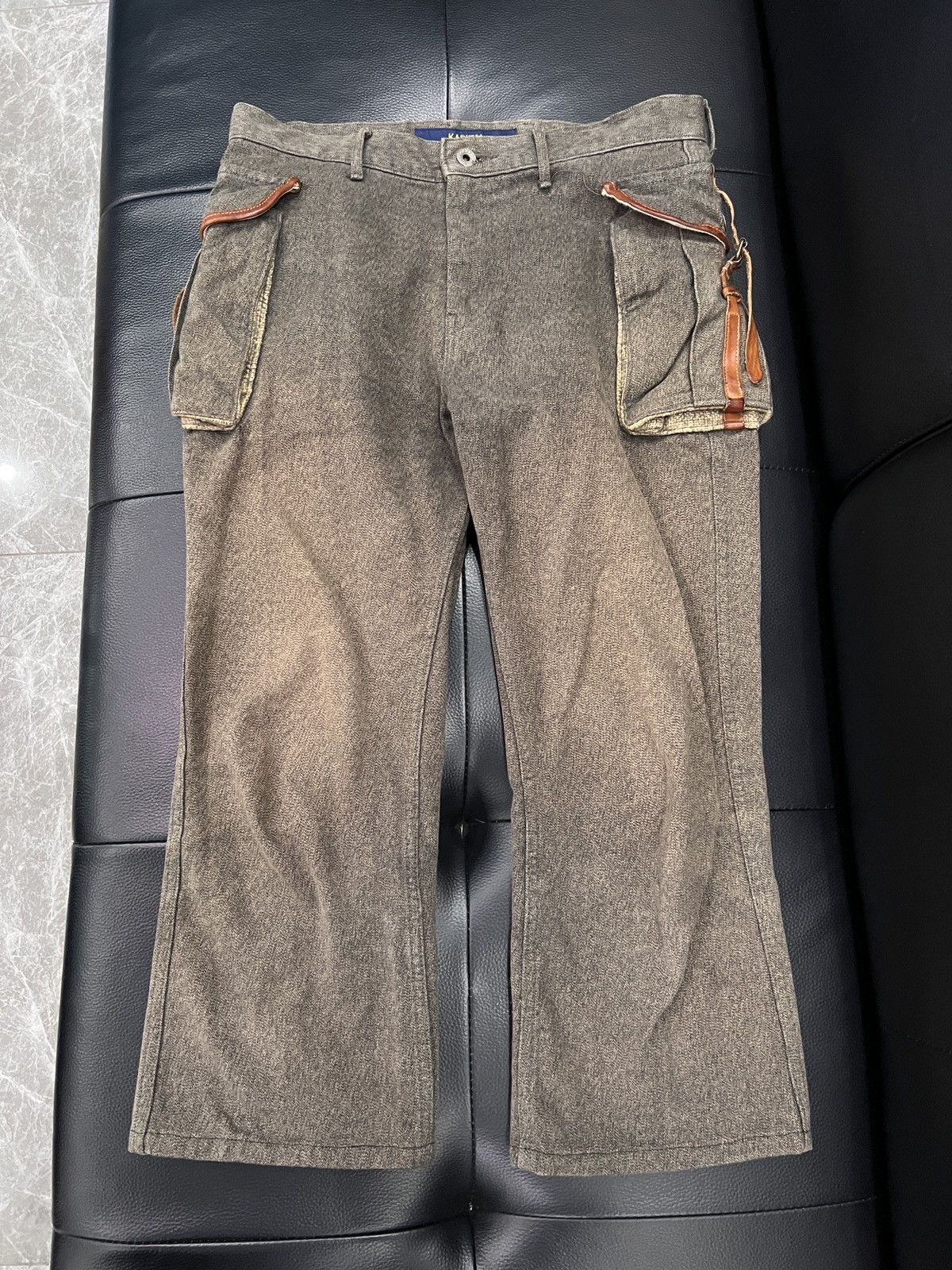 Kapital Kapital Leather Strap Pocket Riding Pants Size US 32 / EU 48 - 1 Thumbnail