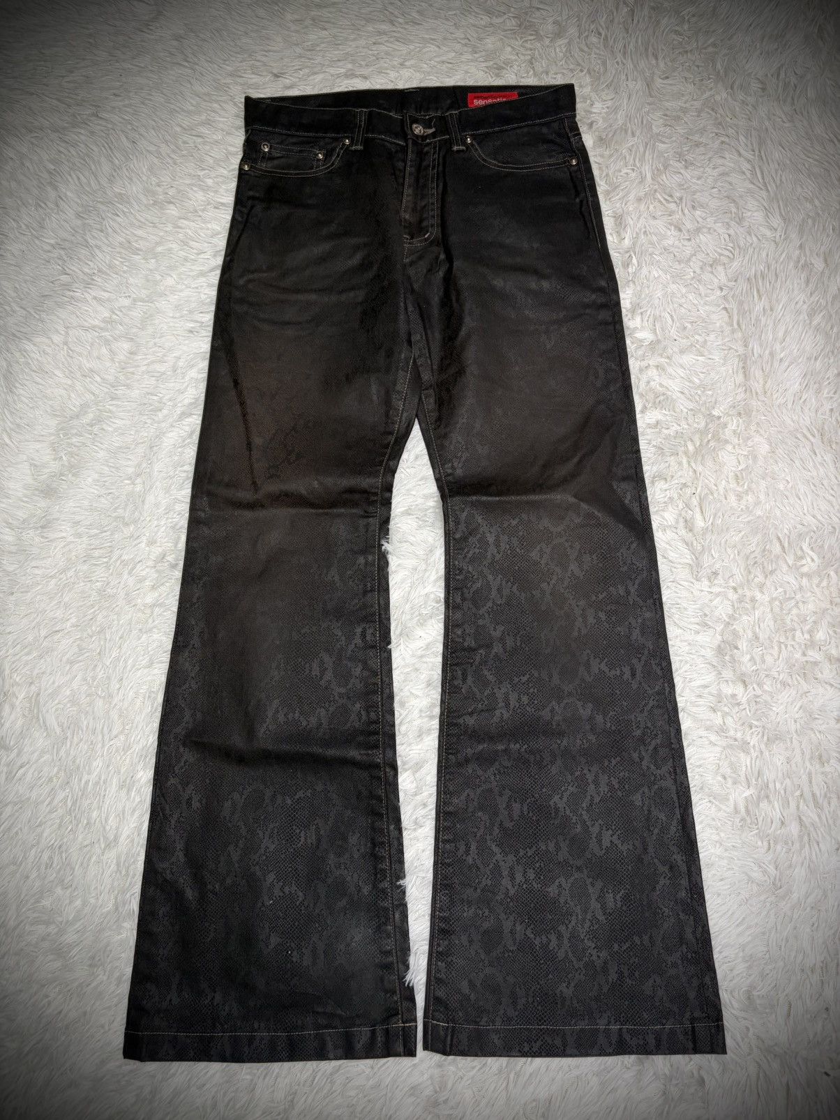 If Six Was Nine Rare Semantic Design vkei snake skin flared wax Size US 30 / EU 46 - 1 Thumbnail