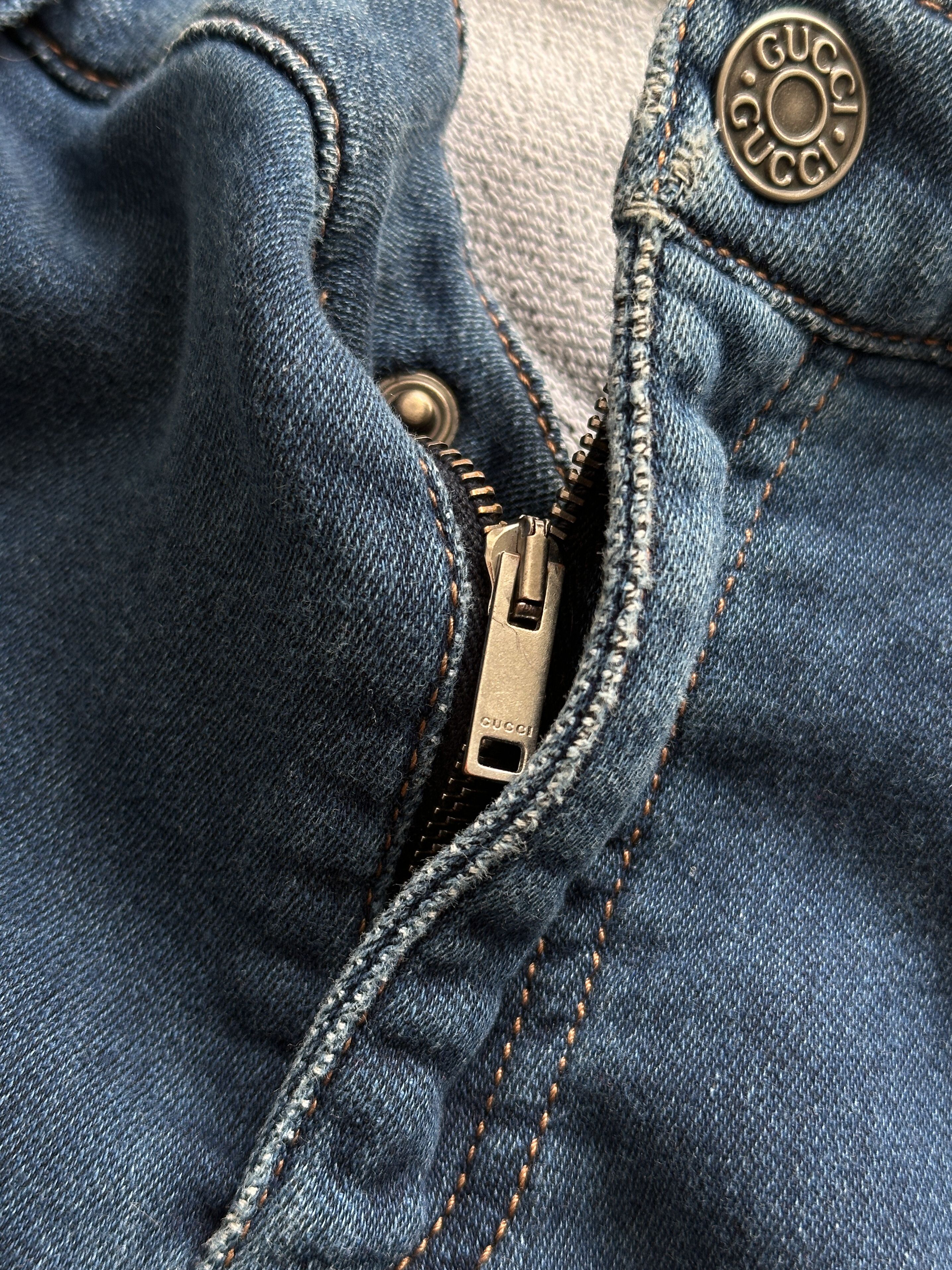 Gucci Gucci Blue Denim Skinny Denim Jeans Size 29" - 10 Thumbnail