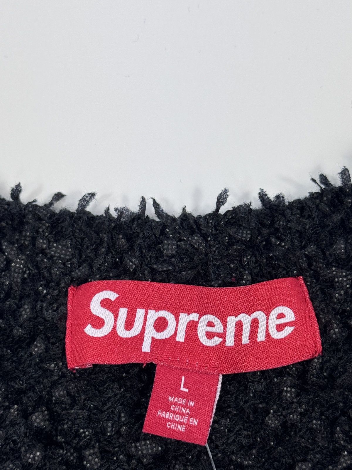 Supreme TEXTURED VARSITY SWEATER Size US L / EU 52-54 / 3 - 3 Thumbnail