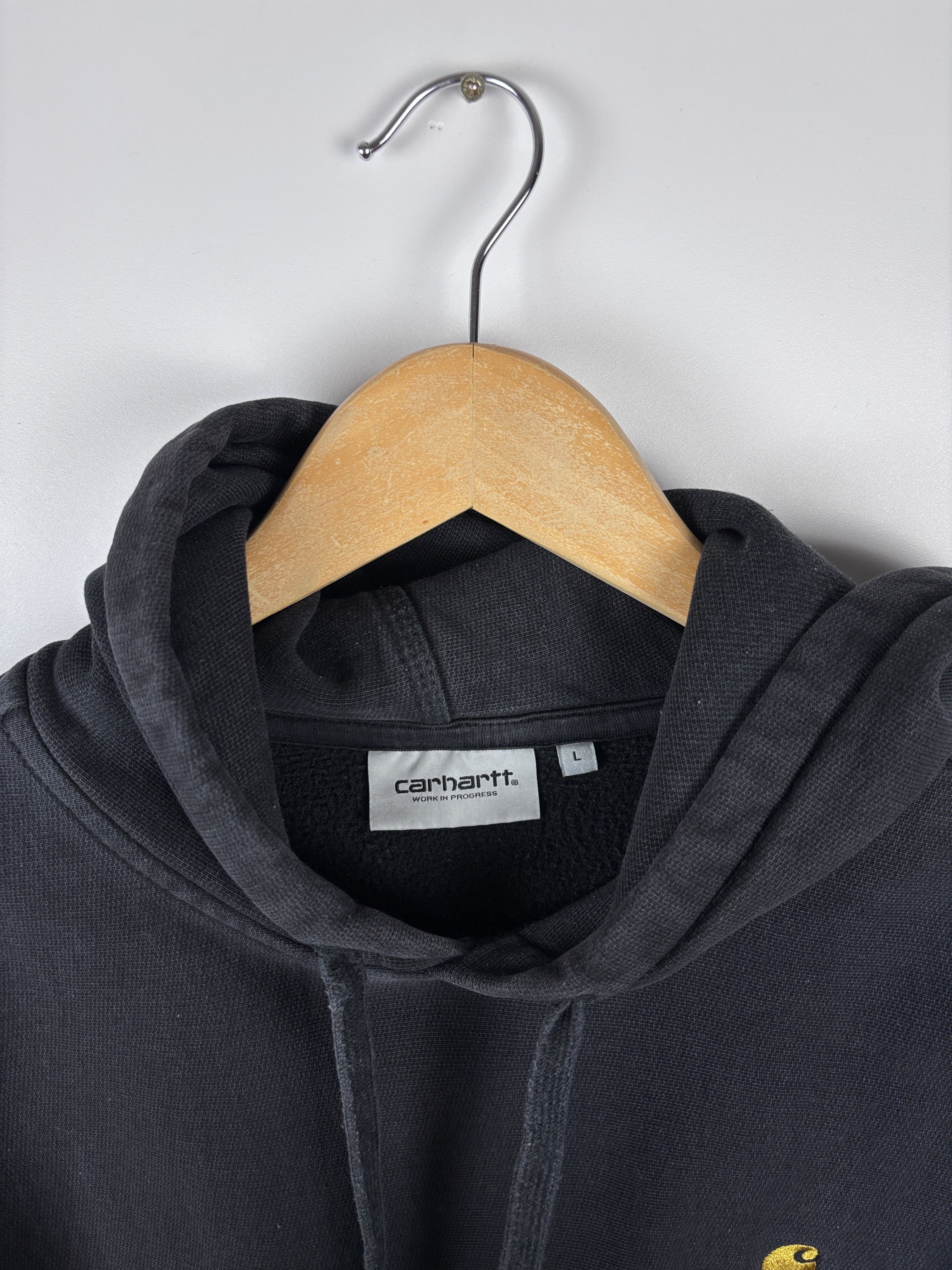 Carhartt × Carhartt Wip Carhartt WIP American Script Sweat Pullover Hoodie Black L Size US L / EU 52-54 / 3 - 5 Thumbnail