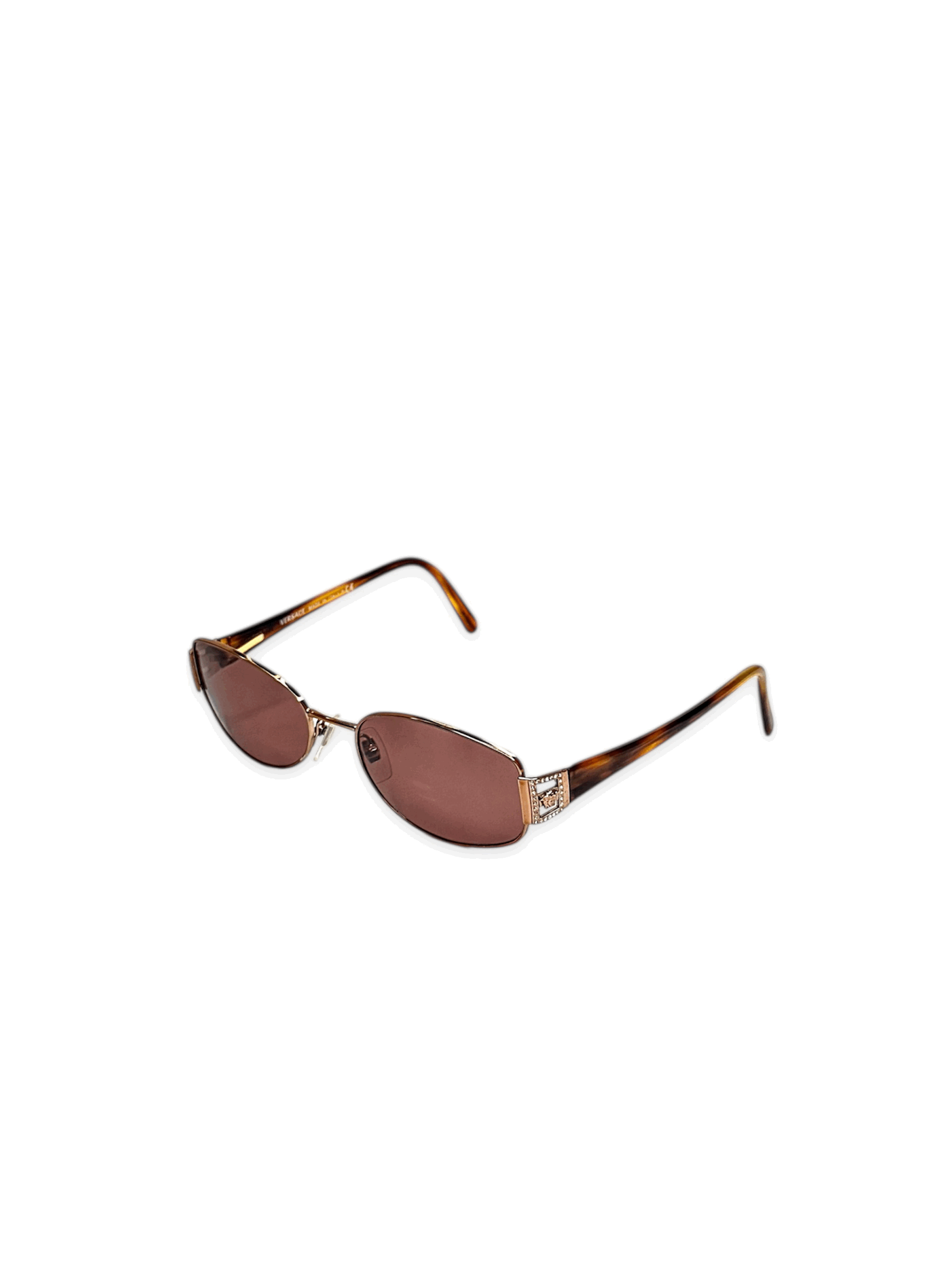 Versace Versace Round Slim Medusa Sunglasses Size ONE SIZE - 1 Thumbnail