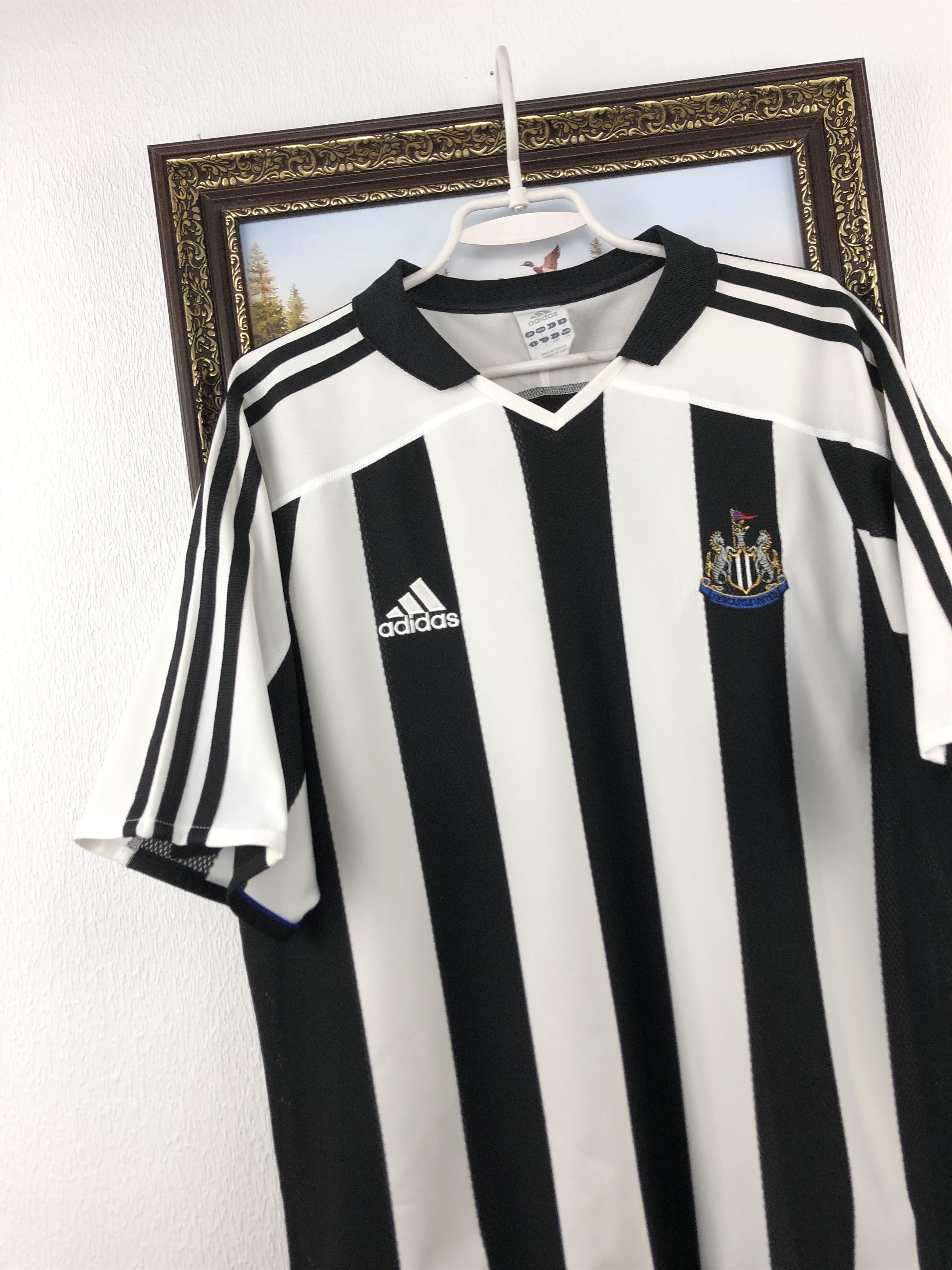 Adidas Newcastle United football shirt 2003 Soccer Jersey Trikot Size US L / EU 52-54 / 3 - 3 Thumbnail