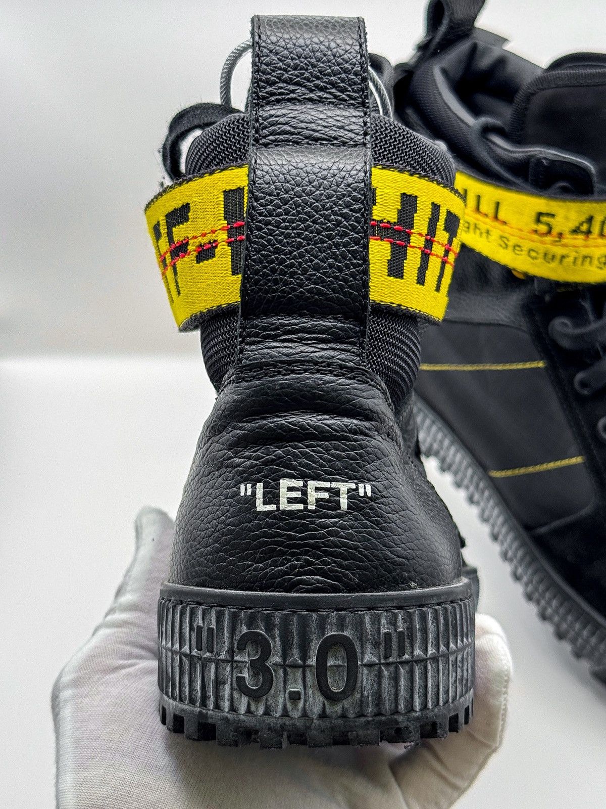 Off-White Off-White Industrial Belt High-Top Sneakers Black 2013 Size US 10 / EU 43 - 12 Thumbnail