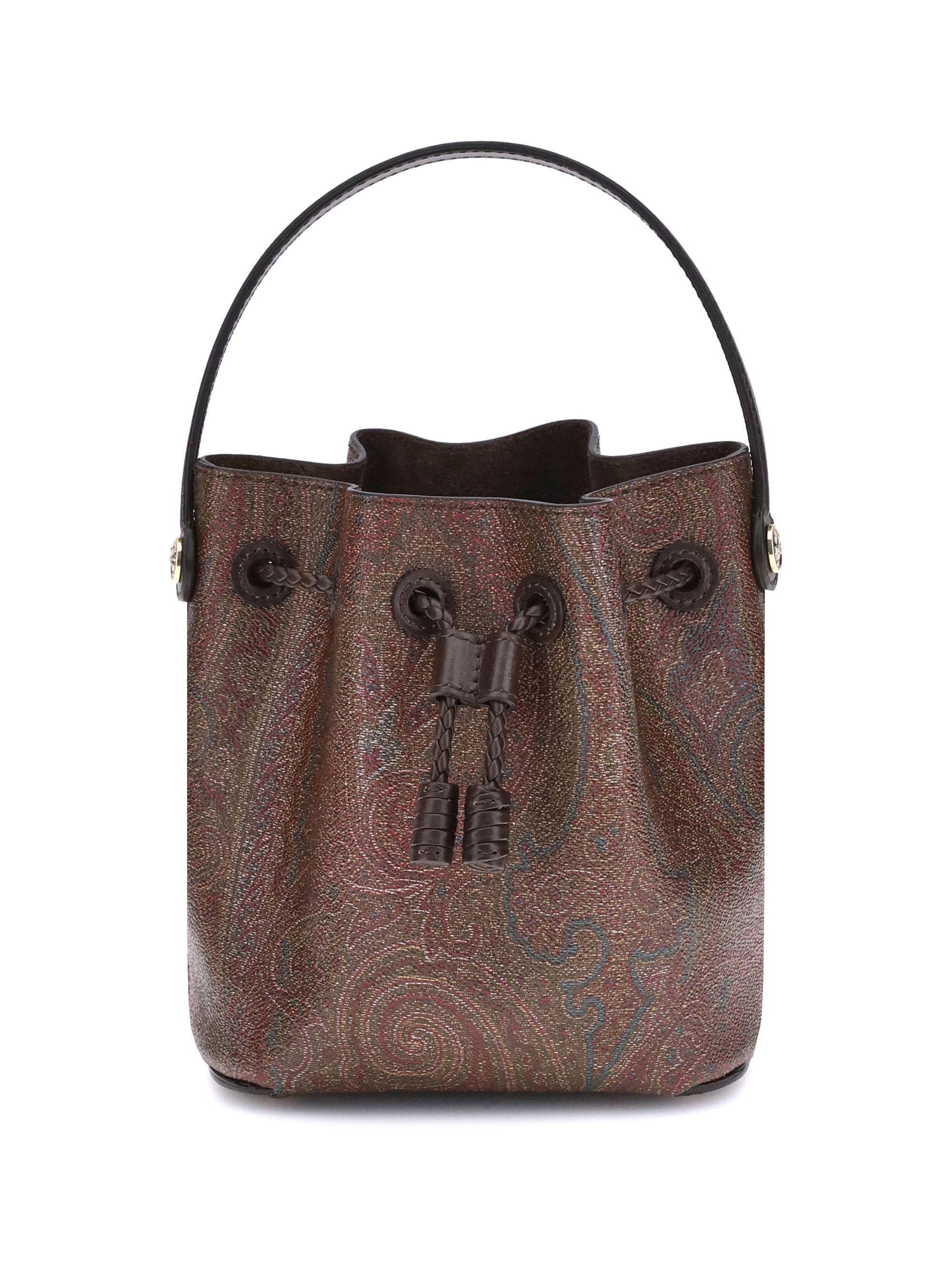 ハンドバッグ ETRO Top Handle Bauletto M Arnica Paisley jacquard fabric sh ETRO Xs Bauletto Arnica Top Handle Bag Etro