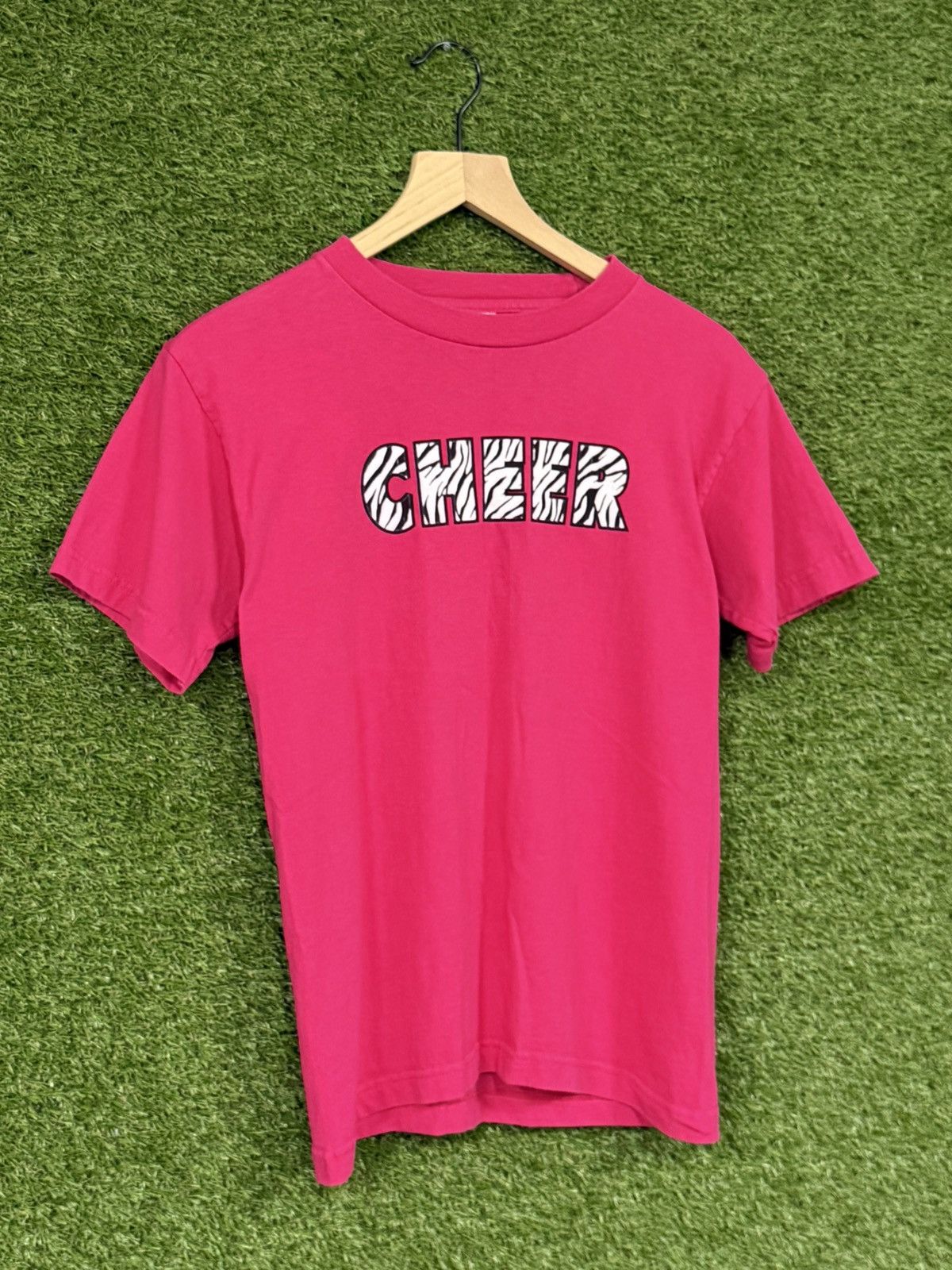 Vintage Vintage Y2K Cheer Zebra Safari Print Logo Tee Pink Small Size US S / EU 44-46 / 1 - 1 Thumbnail