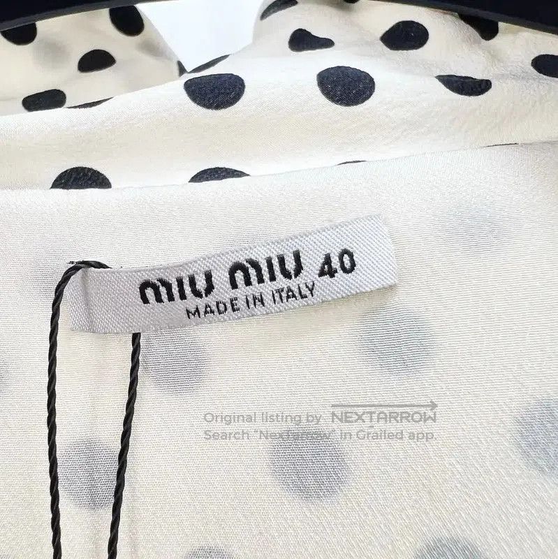 Miu Miu Miu Miu Polka Dot Midi Dress for Summer . Size L / US 10 / IT 46 - 6 Thumbnail