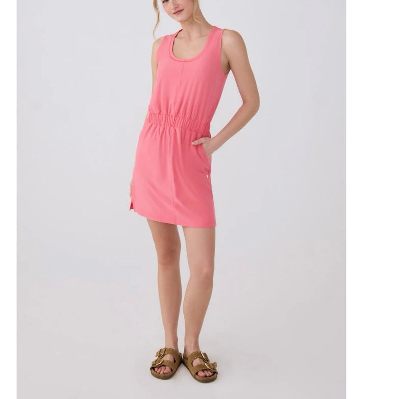 Other LOLE Sofia Scoop Neck Dress Sunset Coral K782 Size S / US 4 / IT 40 - 1 Thumbnail