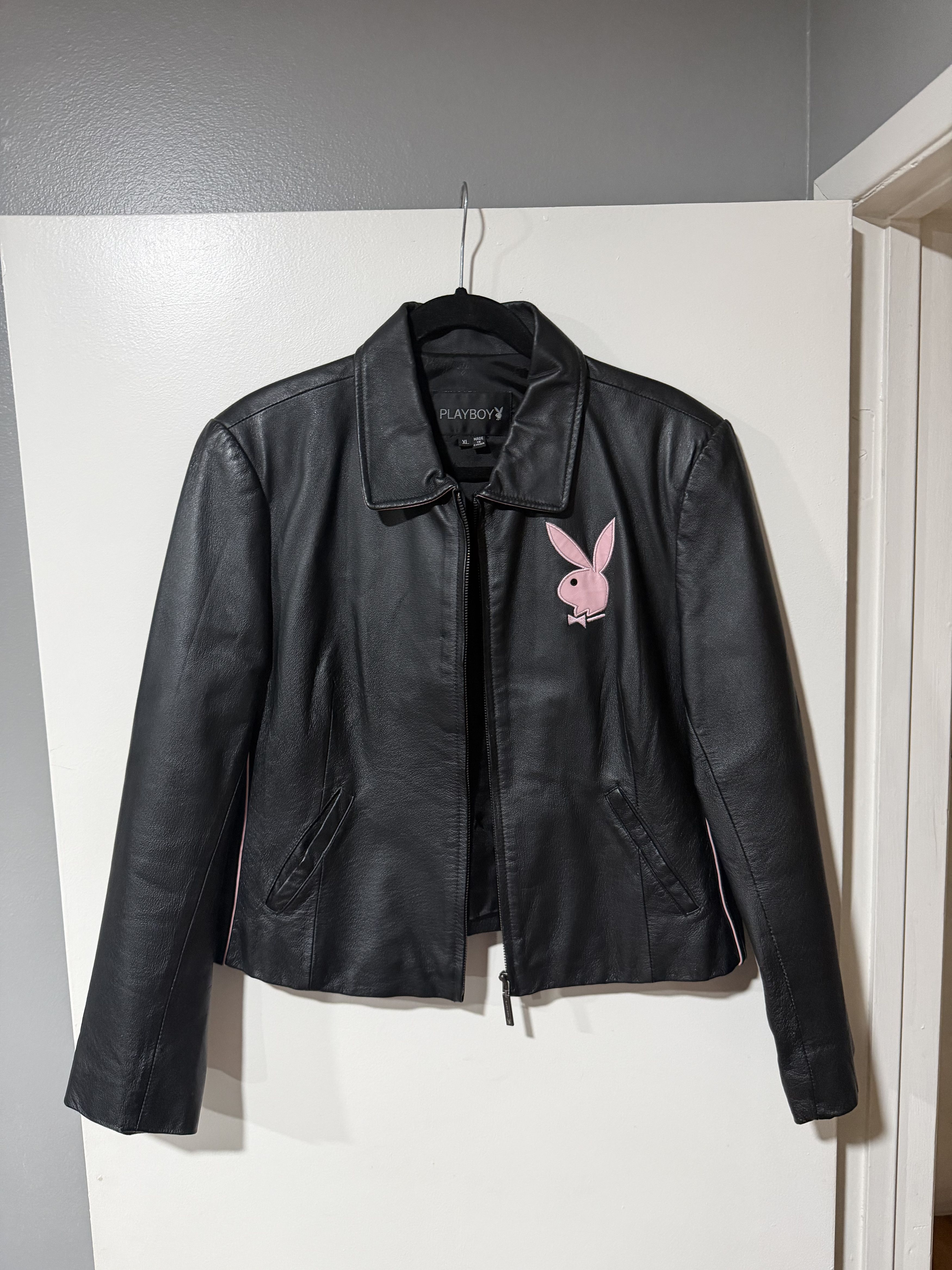 Playboy Vintage Playboy Leather Jacket Size XL / US 12-14 / IT 48-50 - 1 Thumbnail