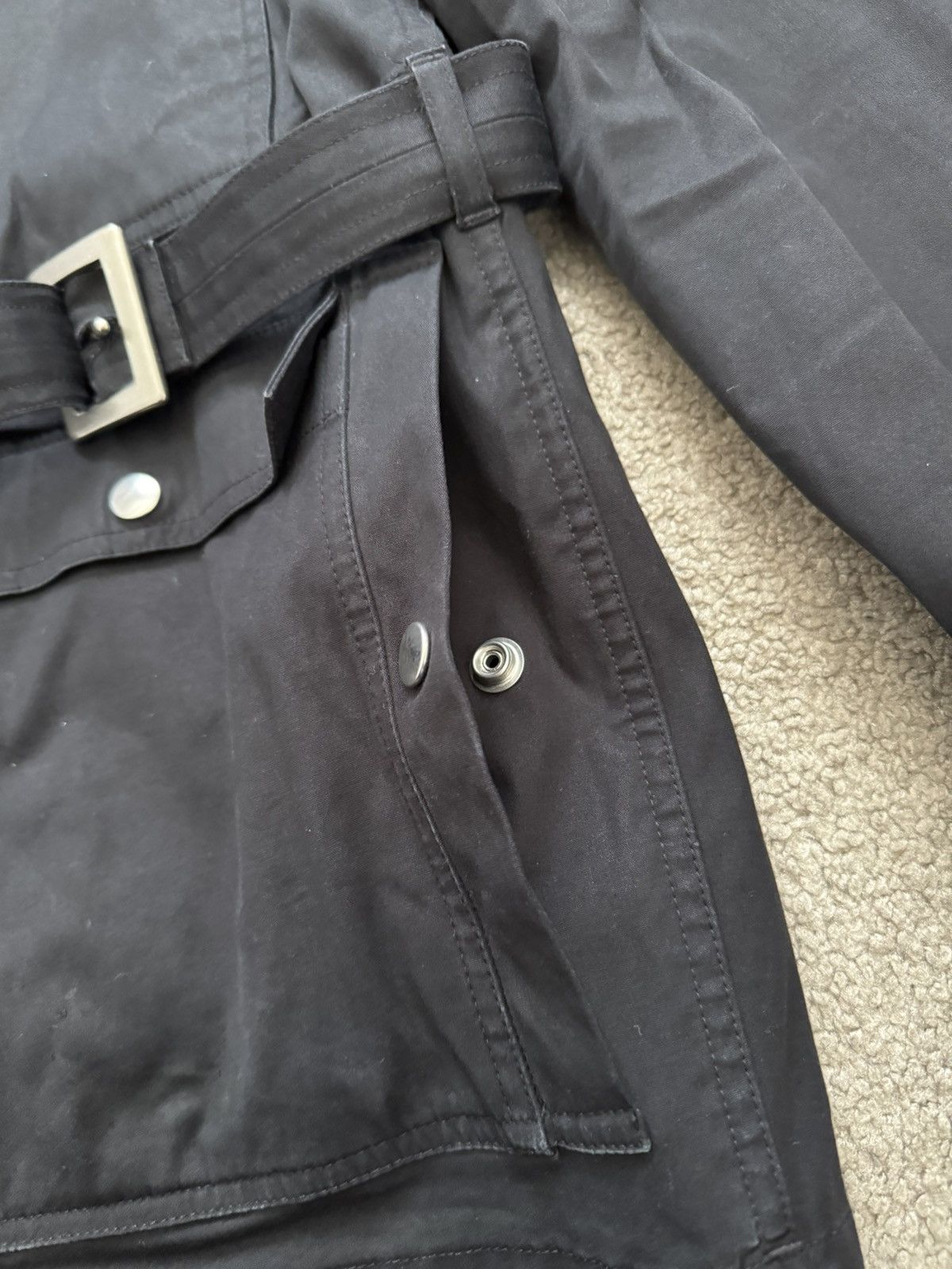 Rick Owens FW21 Rick Owens Mainline Belted Military Cargo Jacket Size US S / EU 44-46 / 1 - 3 Thumbnail