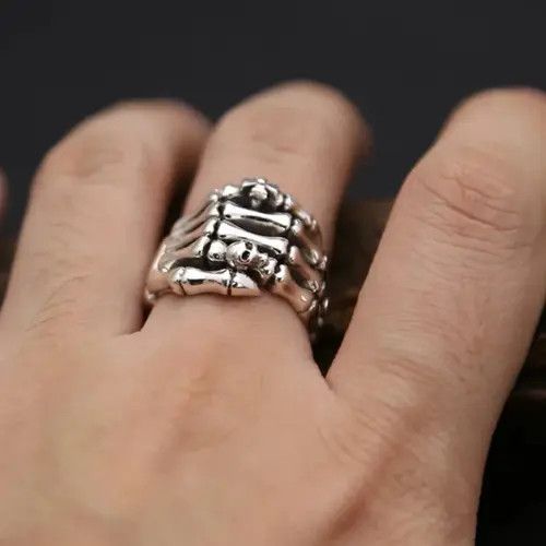 Jewelry × Vintage Skeleton Hand Ring Size ONE SIZE - 3 Thumbnail