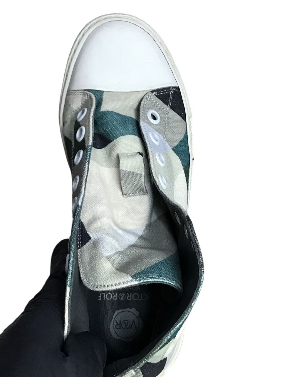 Viktor & Rolf Viktor & Rolf Camo White Suede Sneakers Size US 6 / EU 39 - 8 Thumbnail