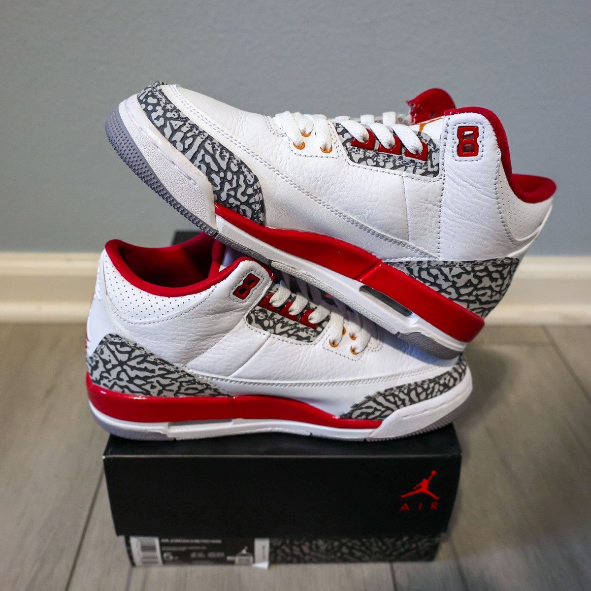 Jordan Brand Air Jordan 3 “Cardinal Red” GS Size 5 Size US 5 / EU 37 - 4 Thumbnail