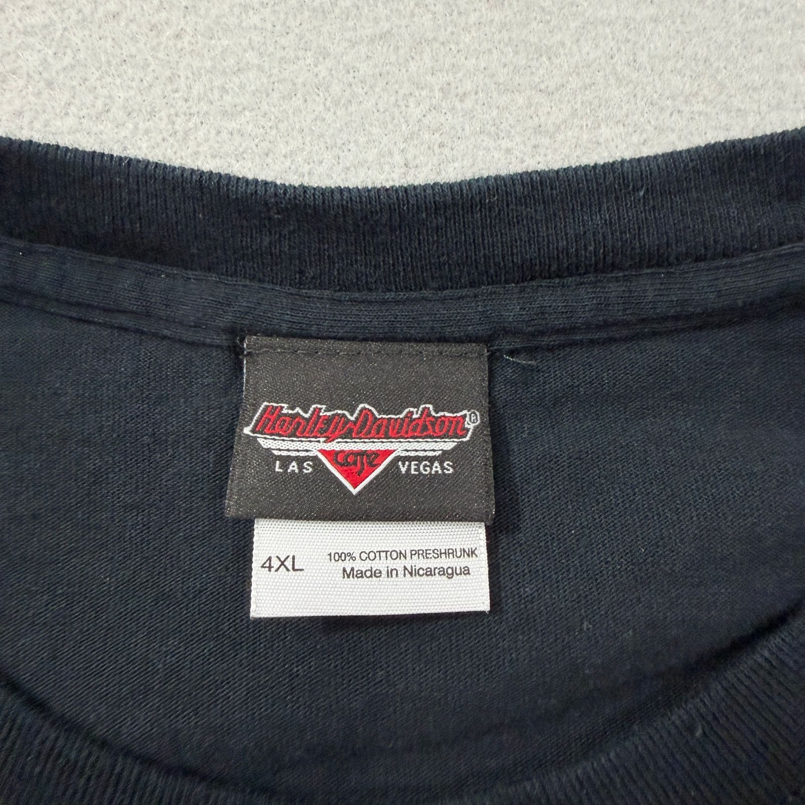 Harley Davidson Harley Davidson Shirt Men's 4XL Black Las Vegas Biker Cafe Size US XXL / EU 58 / 5 - 3 Thumbnail