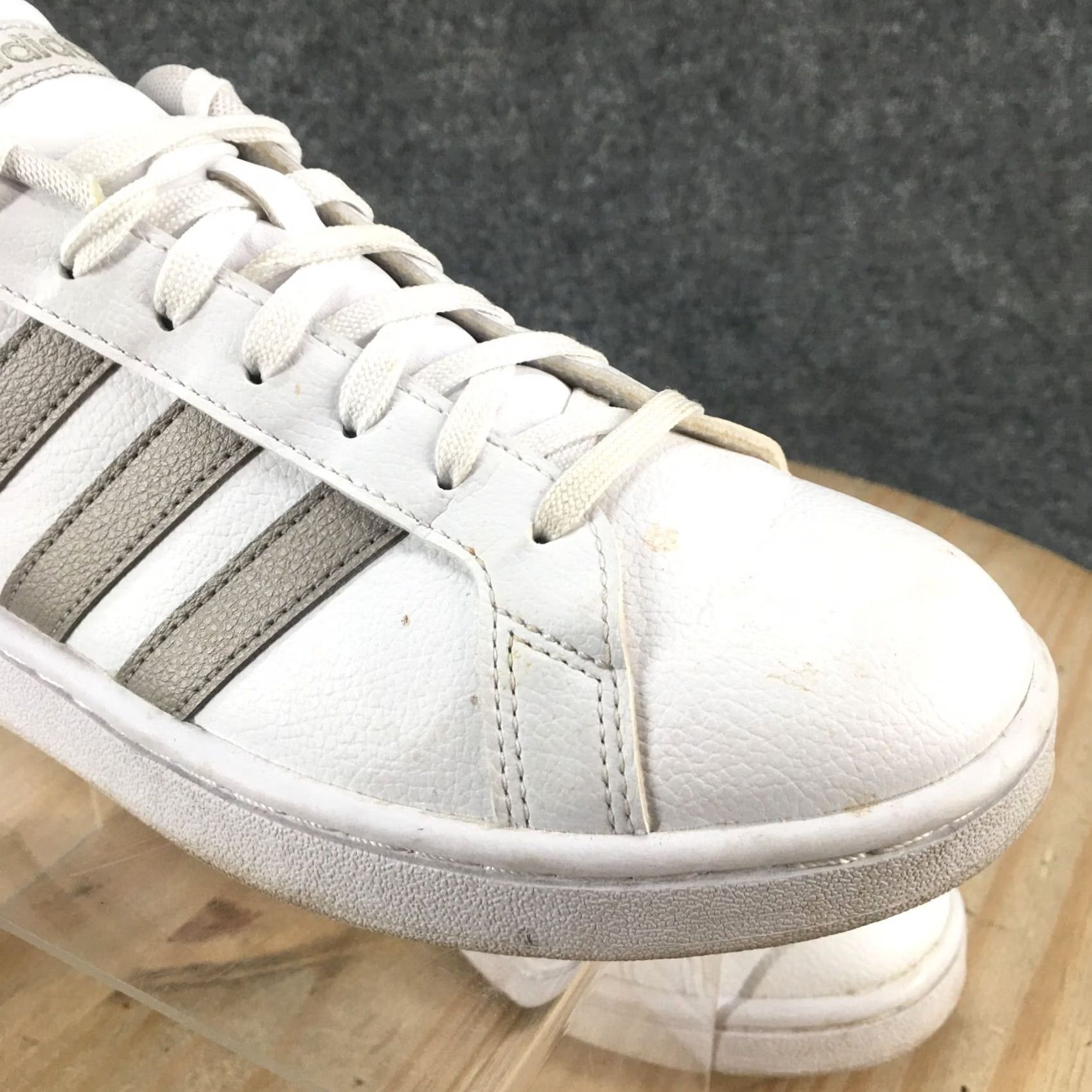 Adidas Adidas Sneaker Men 8.5 White Grand Court Lace Up Round Toe Casual Comfort F36485 Size US 9 / EU 42 - 6 Thumbnail
