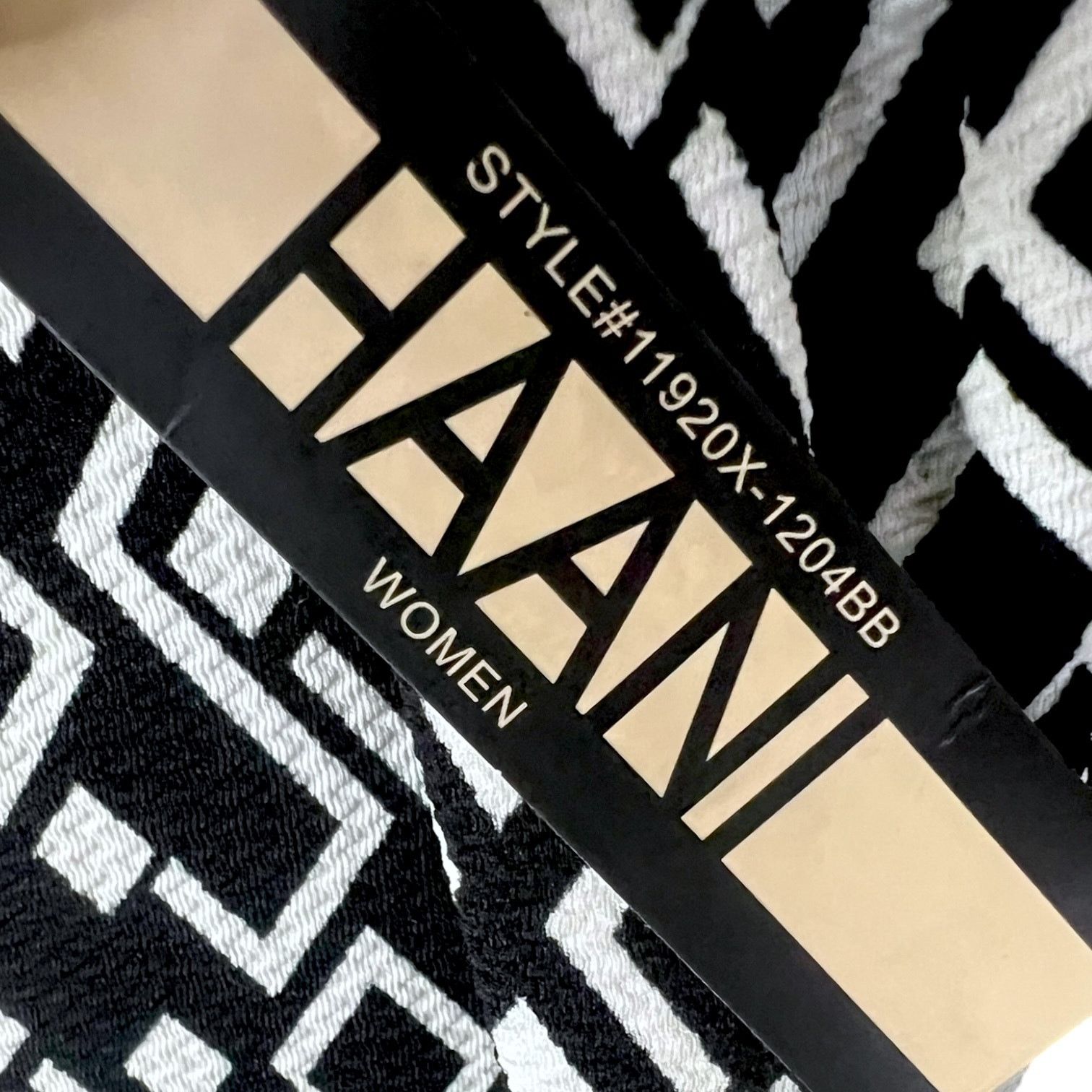 Gildan NWT Haani Black Geometric Sleeveless Dress - 1X - $80 Retail Size XL / US 12-14 / IT 48-50 - 6 Thumbnail