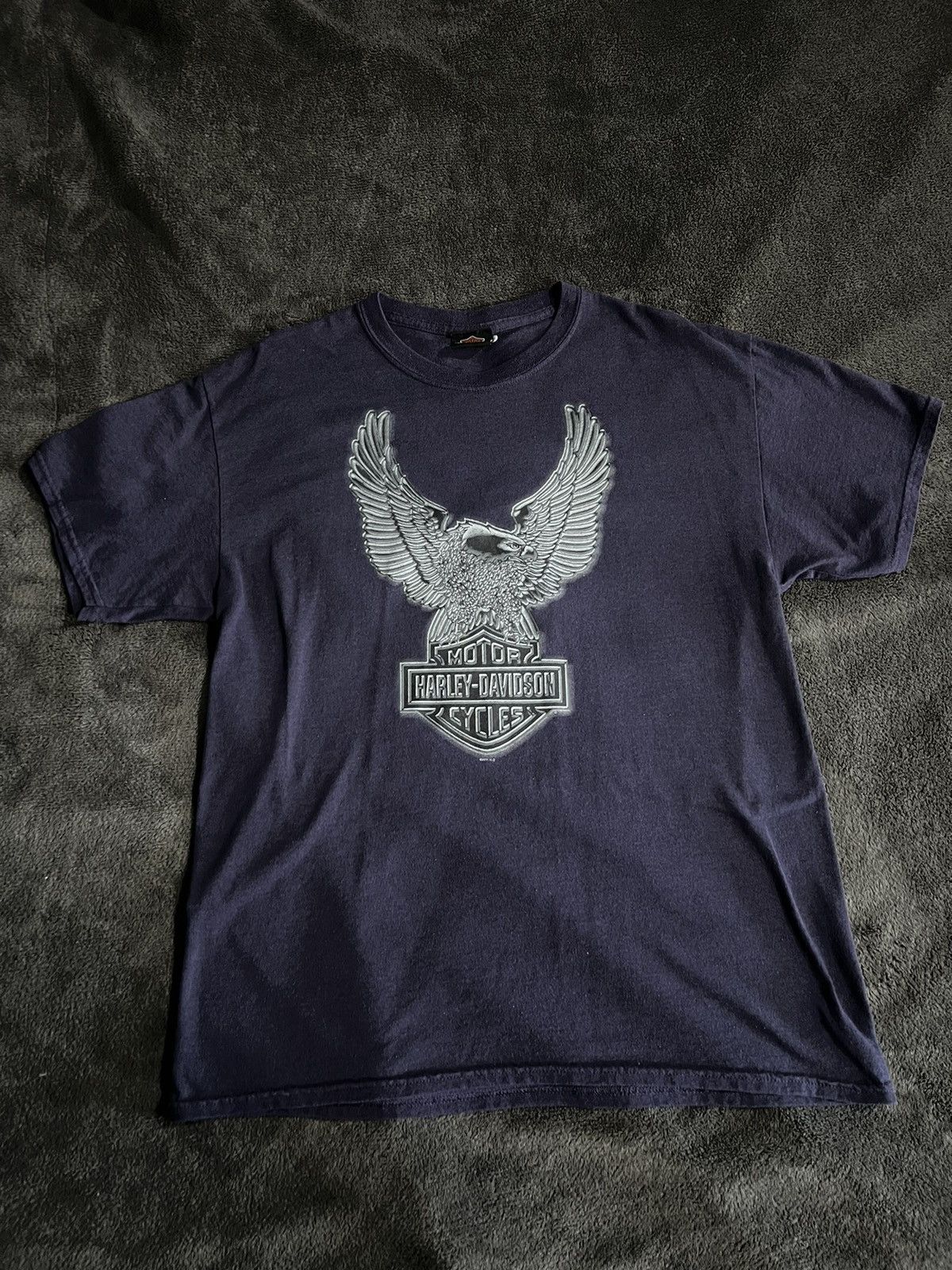 Harley Davidson Vintage Y2K Harley Davidson Chrome Eagle Graphic Tee Size US L / EU 52-54 / 3 - 1 Thumbnail