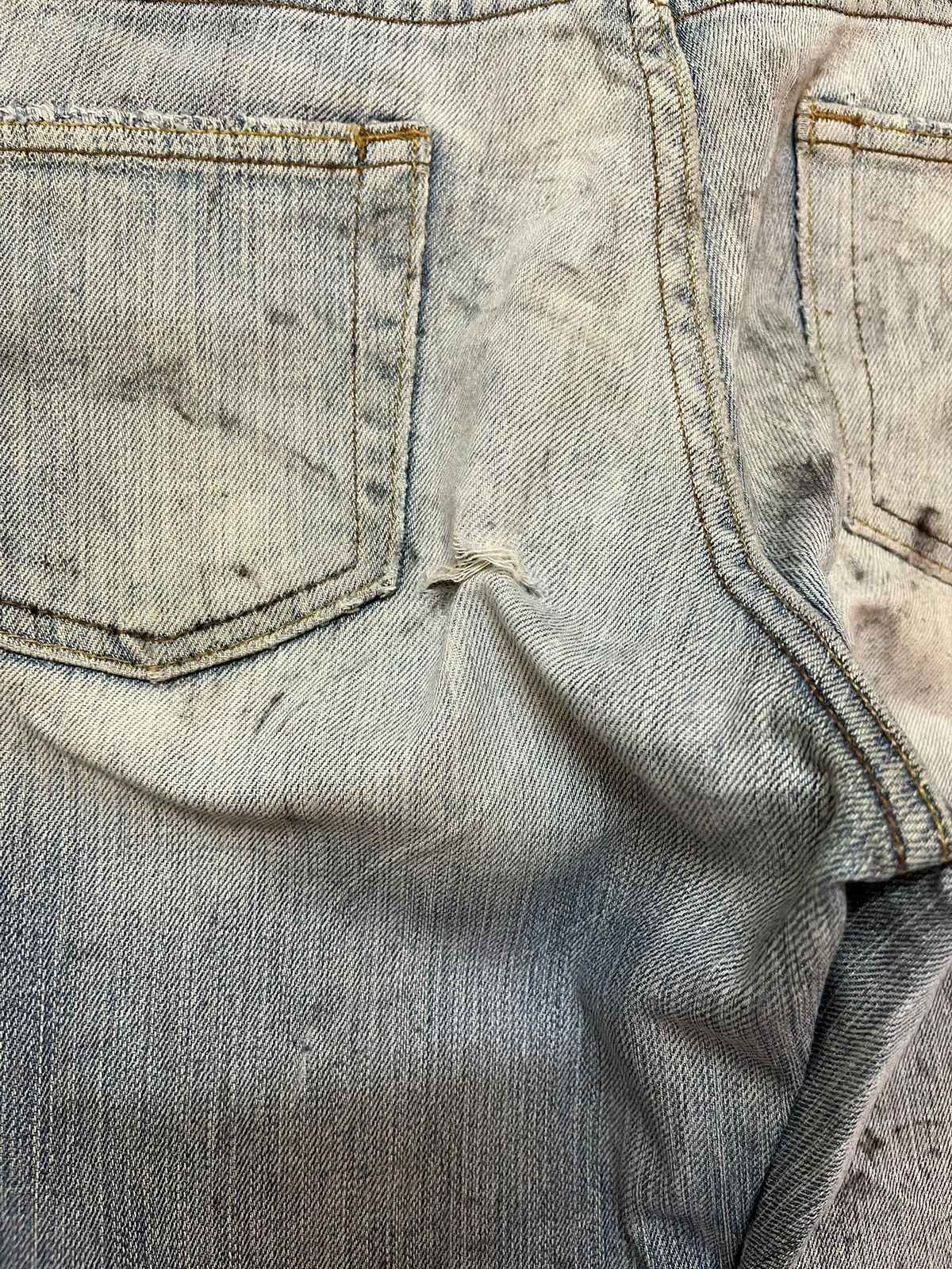 Gap Vintage Gap Long And Lean Flare Mudwash Distressed Denim Size US 30 / EU 46 - 7 Thumbnail