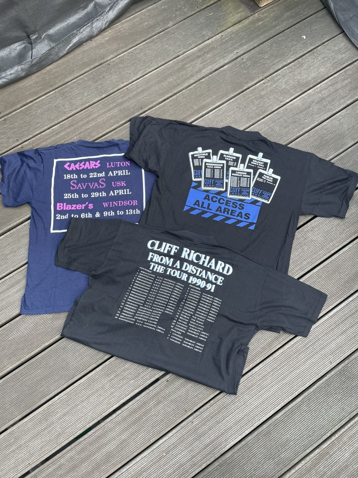 Band Tees Vintage Cliff Richard Set Tour Shirts 1990-1992 Size US XL / EU 56 / 4 - 2 Thumbnail