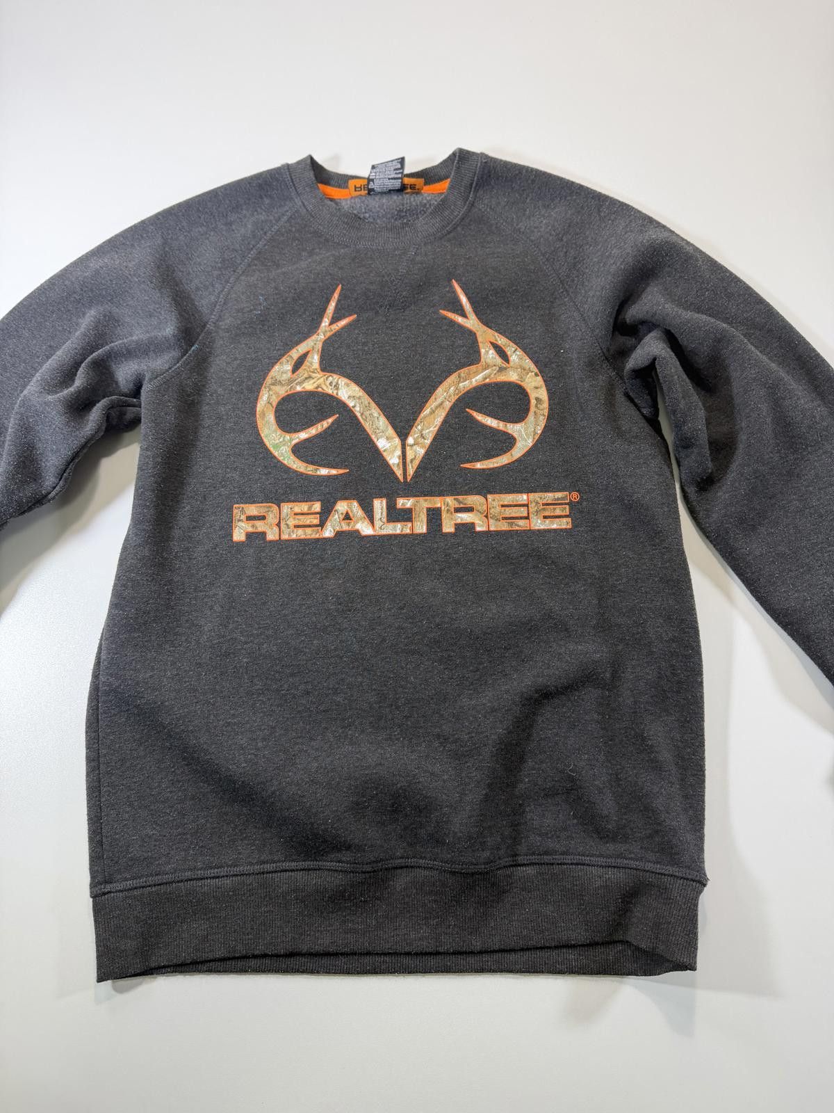 Realtree Realtree Men's Dark Gray Crewneck Sweatshirt Size US L / EU 52-54 / 3 - 1 Thumbnail