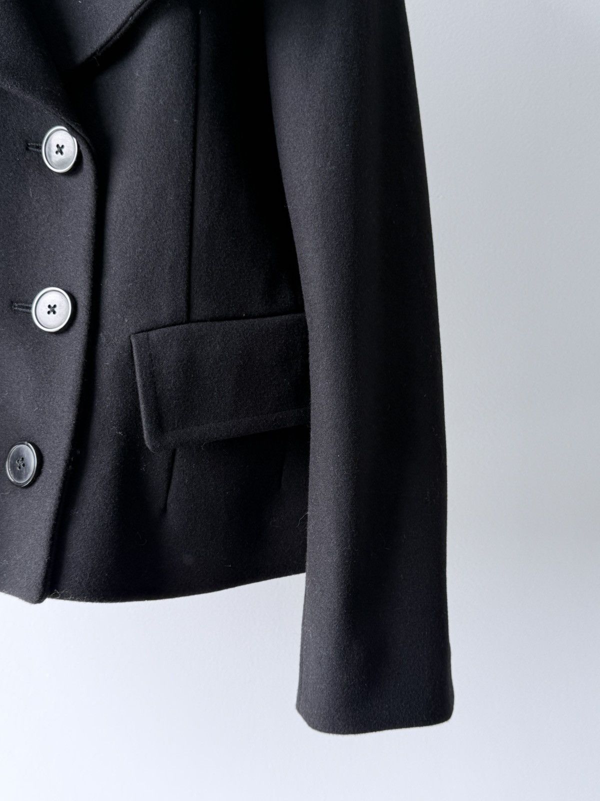 Dries Van Noten Dries Van Noten Wool Double Breasted Short Coat Jacket Size XS / US 0-2 / IT 36-38 - 4 Thumbnail