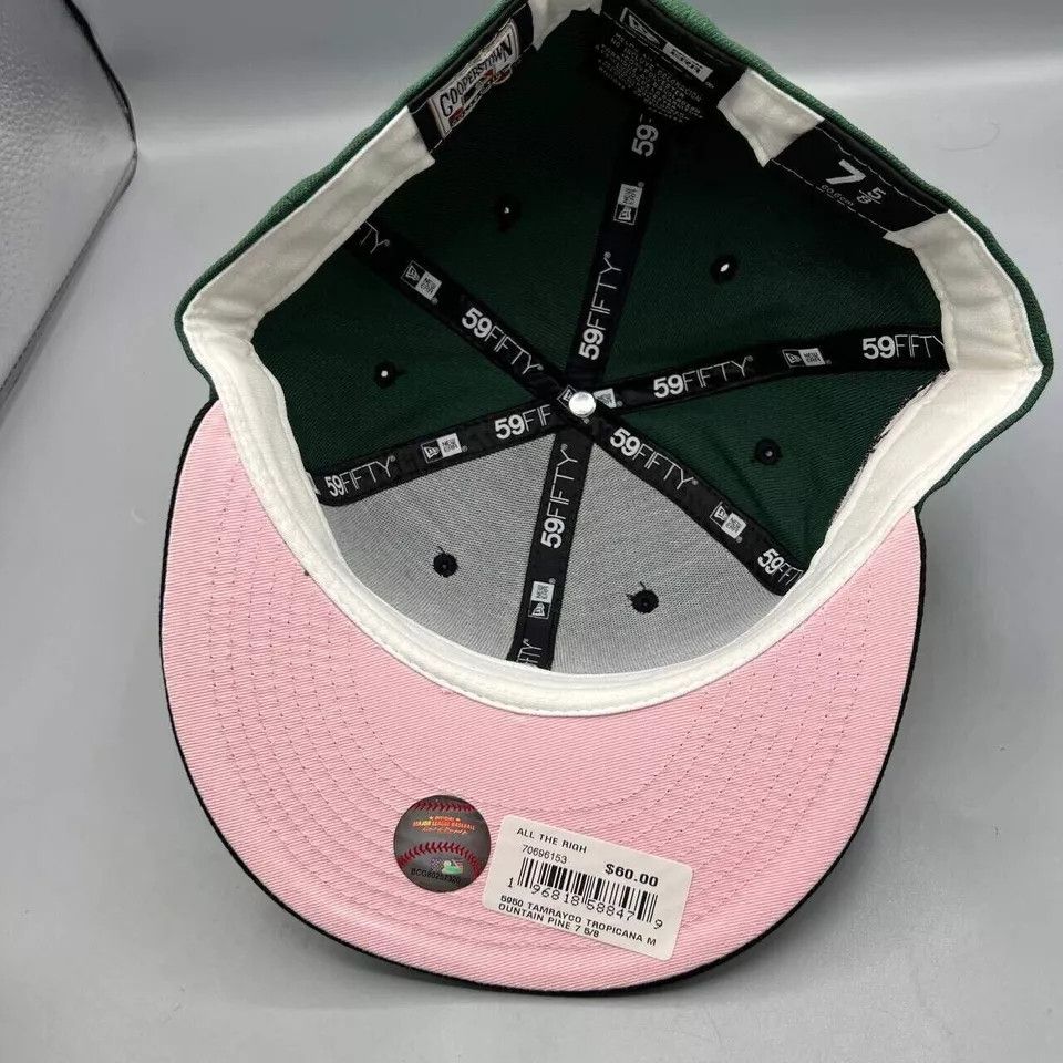 New Era Tampa Bay Rays Hat Men 7 5/8 59Fifty New Era Fitted Cap New Size ONE SIZE - 2 Thumbnail