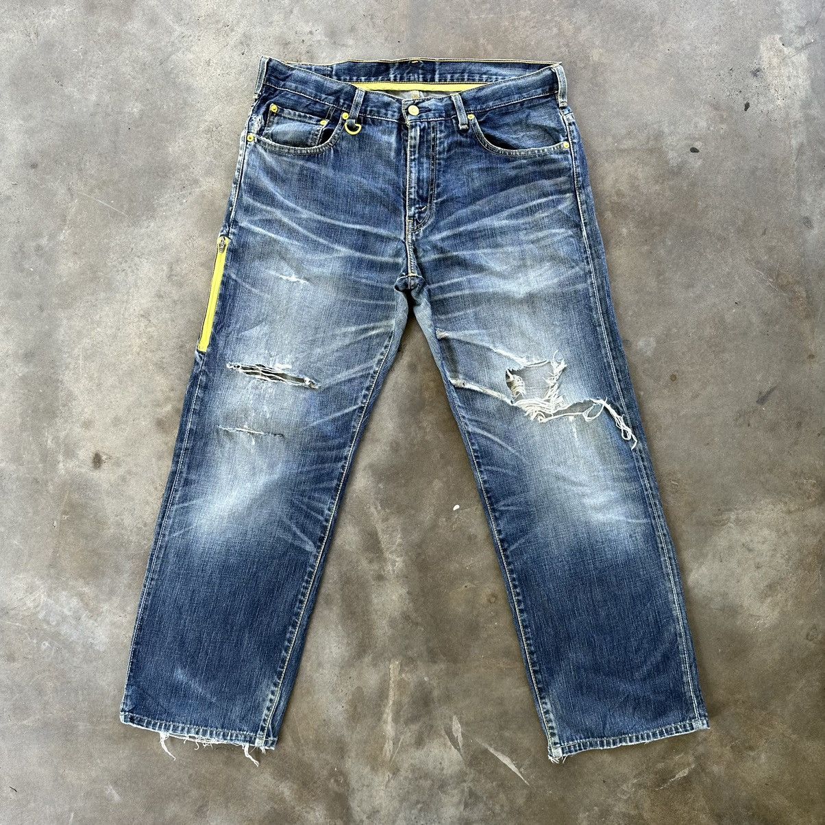 Japanese Brand Vintage Levi’s 503 Packable Distressed Faded Denim Jean Size US 36 / EU 52 - 1 Thumbnail