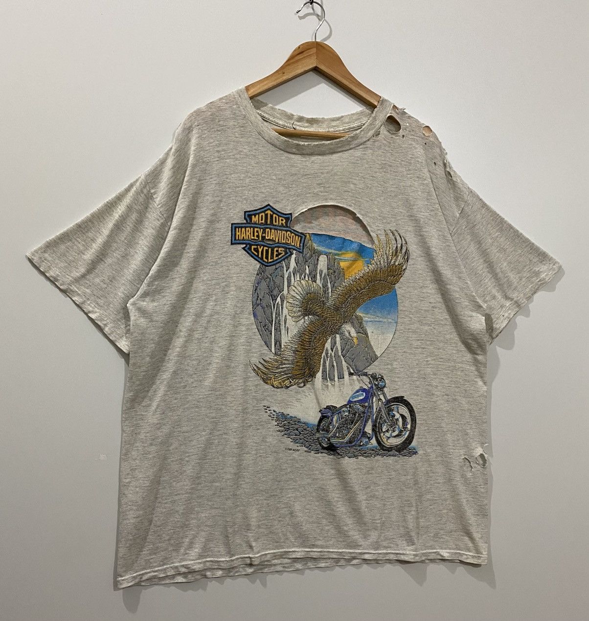 Vintage Vintage t-shirt harley davidson 1995 Size US XL / EU 56 / 4 - 4 Thumbnail