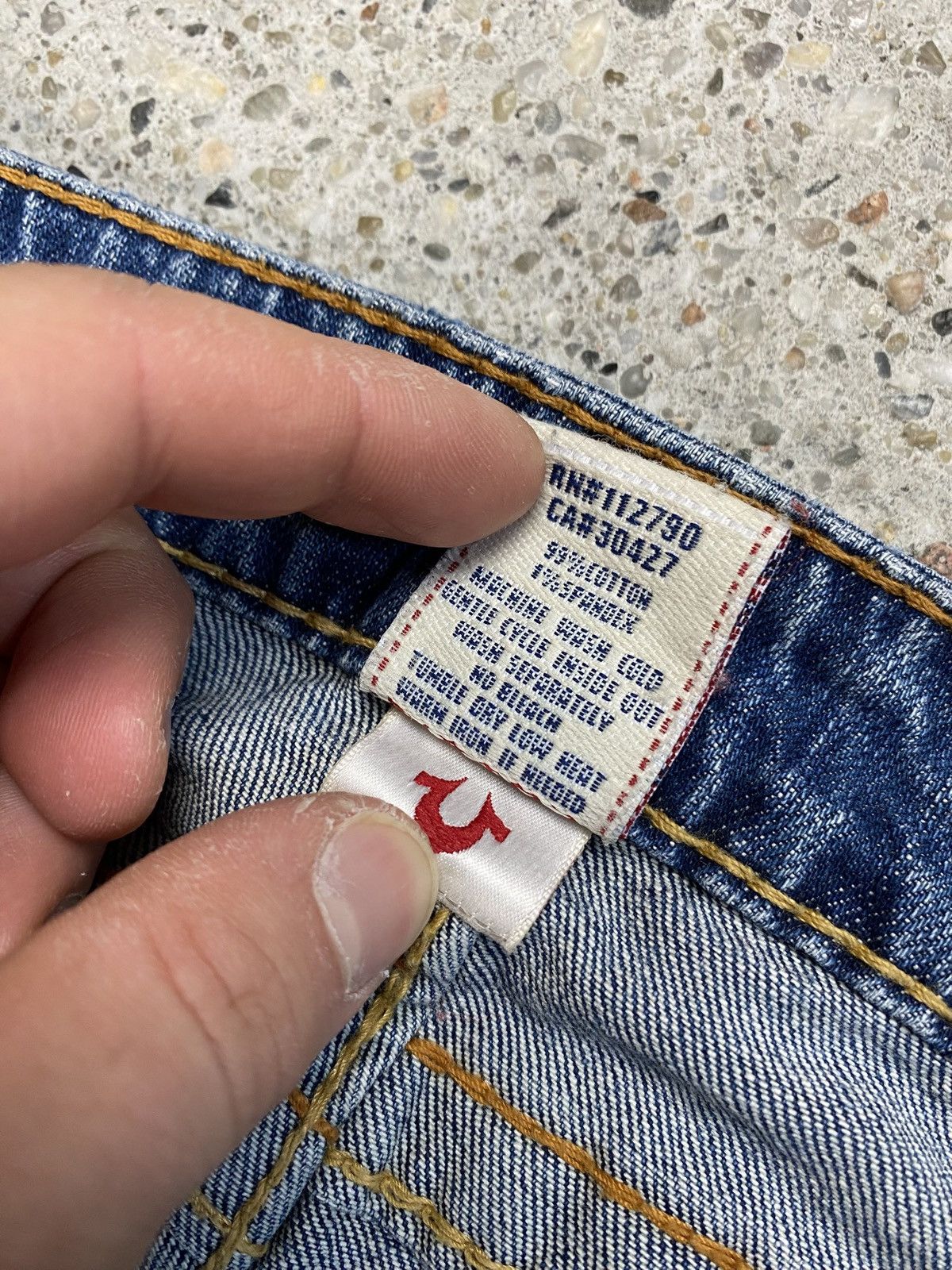 True Religion True religion straight leg jeans stevie made in usa Size 28" / US 6 / IT 42 - 9 Thumbnail
