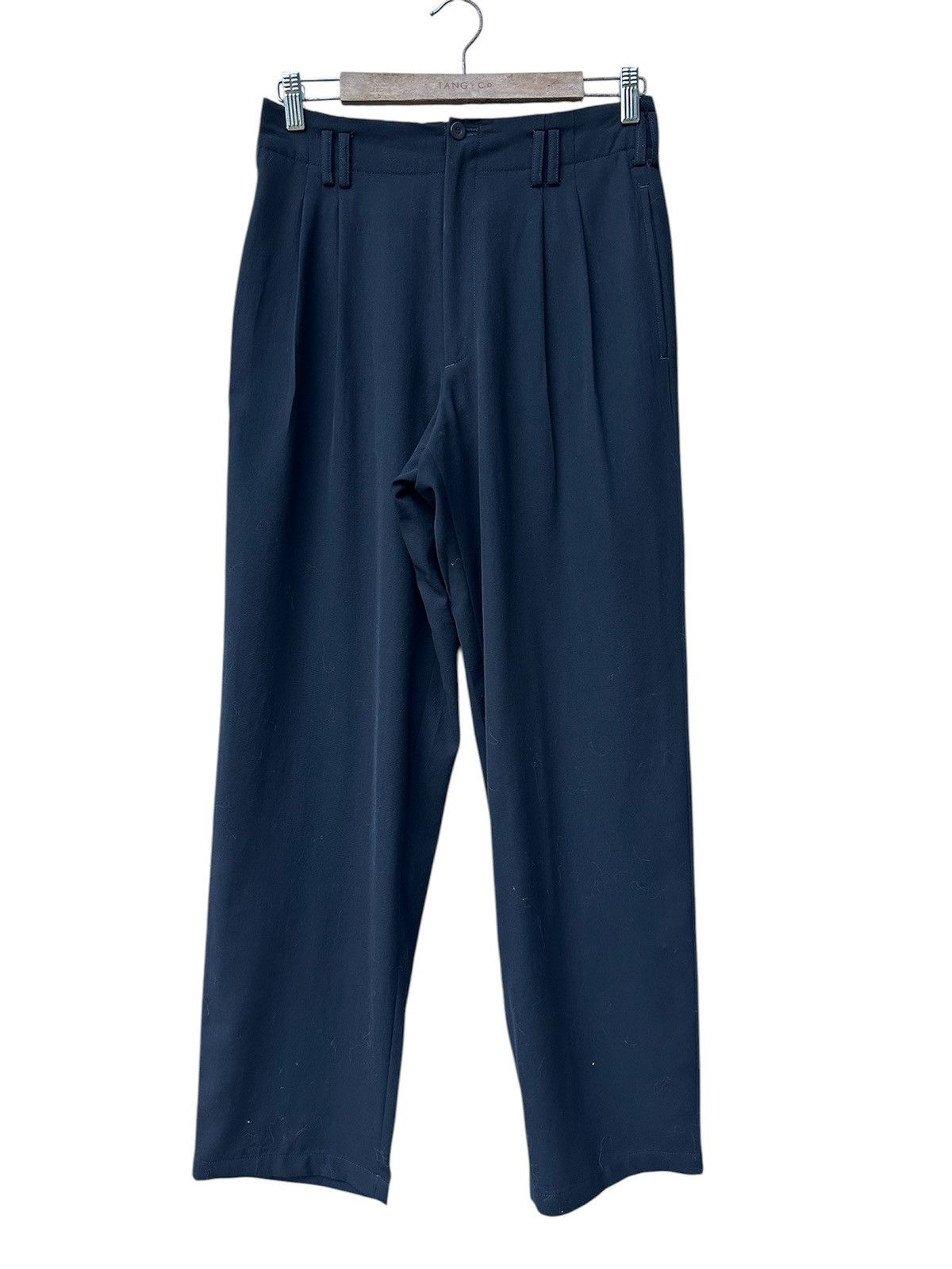 Yohji Yamamoto Vintage 80s Y’s Laine Wool Double Pleat Baggy Wide Balloon Size US 29 - 2 Thumbnail