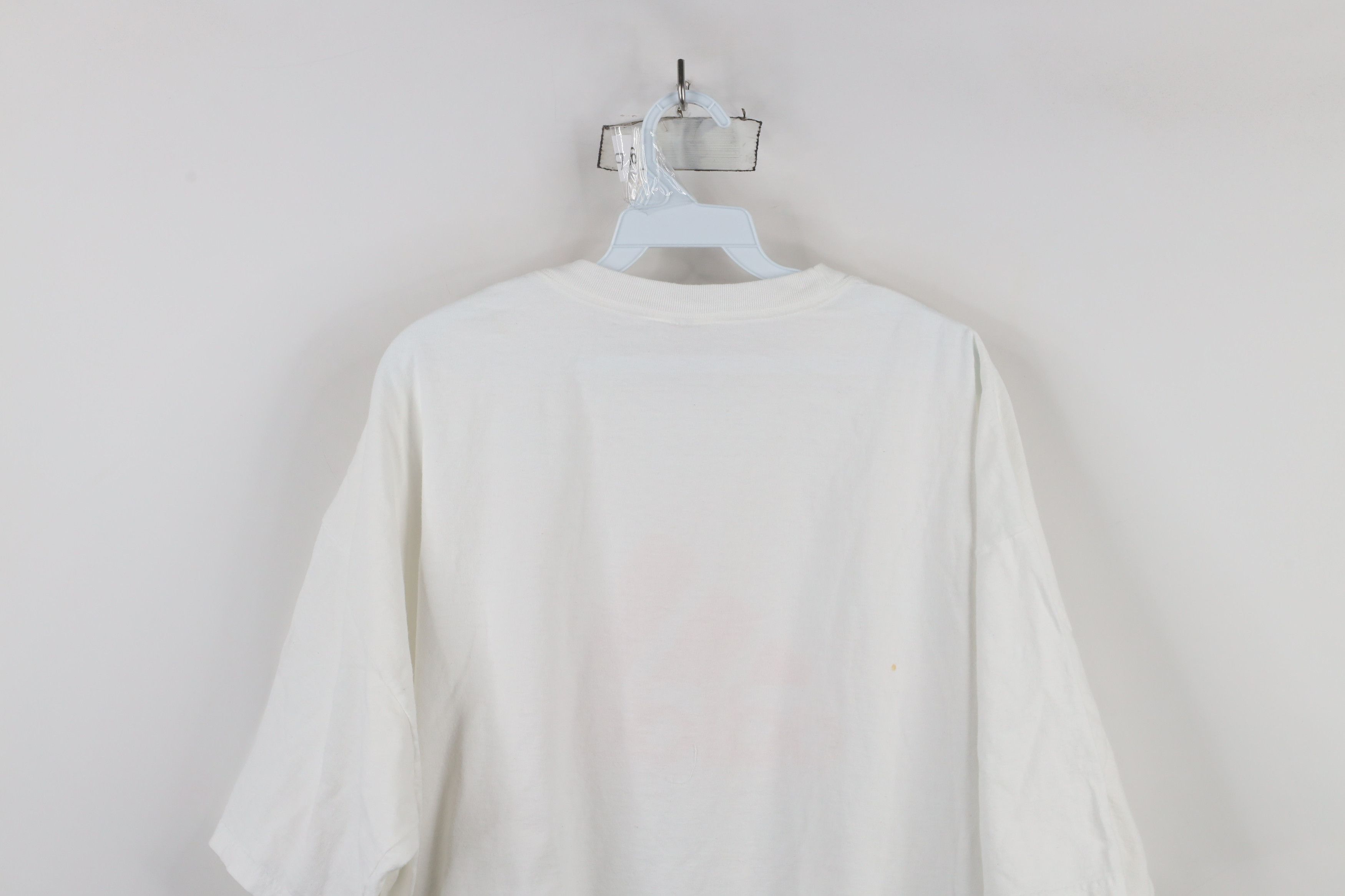 Adidas × Vintage Vintage 90s Adidas Spell Big Logo Short Sleeve T-Shirt White Size US XXL / EU 58 / 5 - 11 Thumbnail
