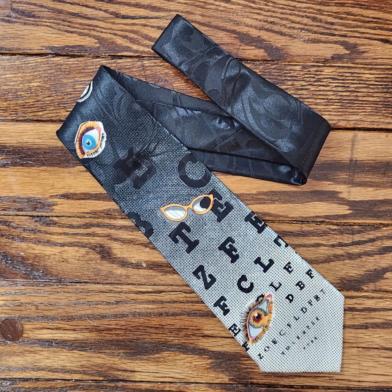 Other Vintage Optician Eye Chart Dr Novelty Tie Glasses Doctor Size ONE SIZE - 1 Thumbnail