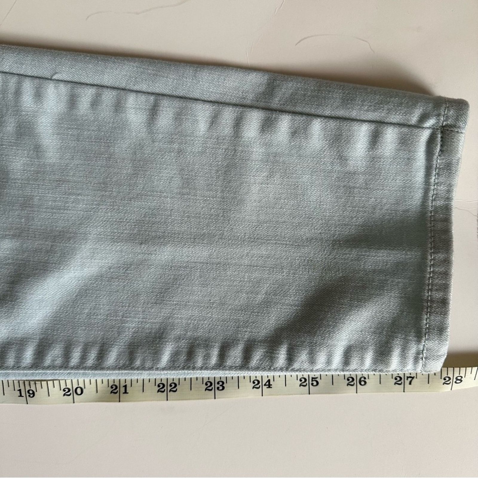 Robert Talbott TALBOTS Slim Ankle Jean Women’s size 6 Pale Blue Green Size 28" / US 6 / IT 42 - 8 Thumbnail