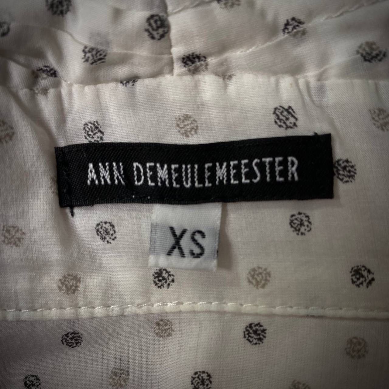 Ann Demeulemeester Pleated polka-dot shirt M Size 48R - 5 Thumbnail