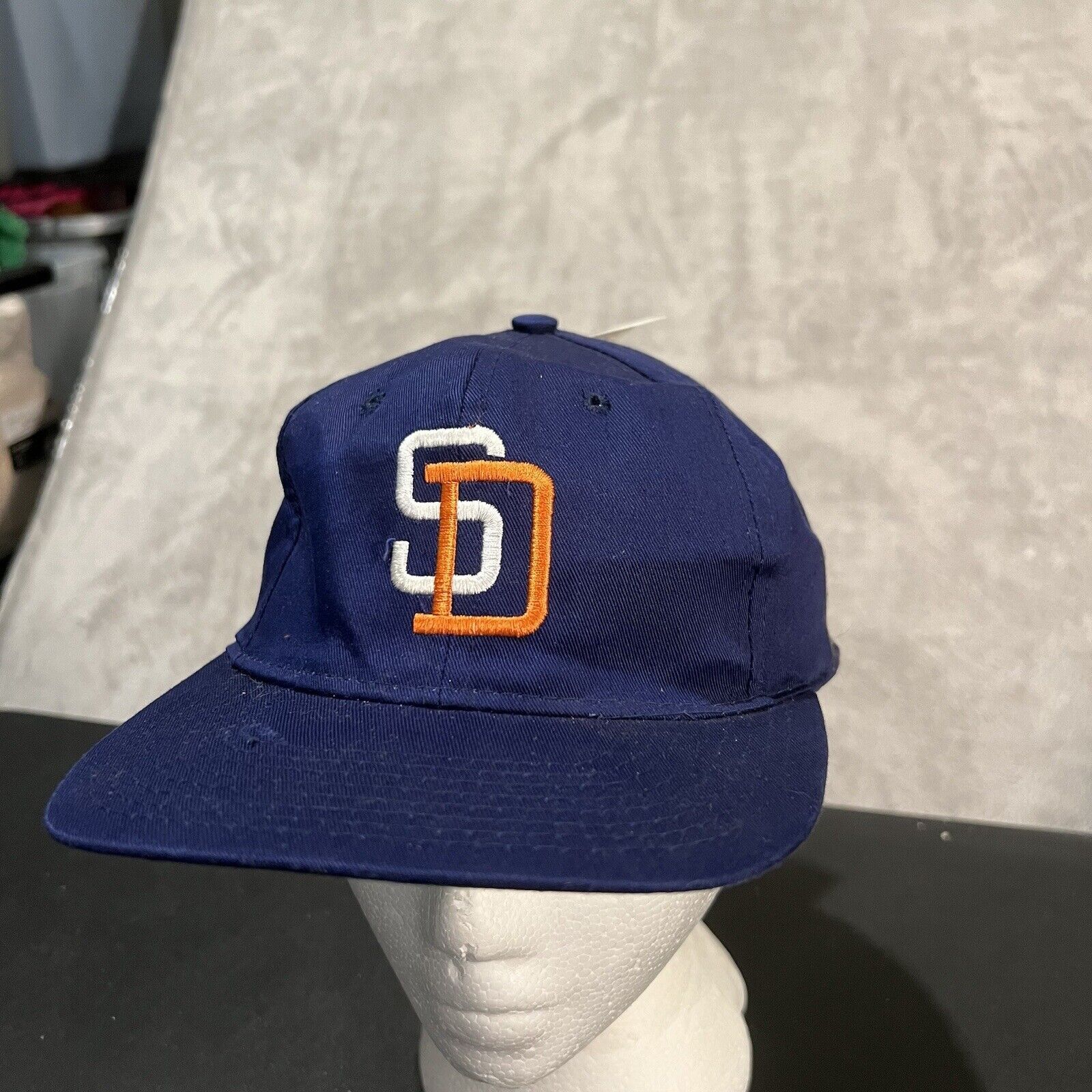 Vintage Vintage San Diego Padres Hat Men's One Size Blue 90s Cap Size ONE SIZE - 2 Thumbnail
