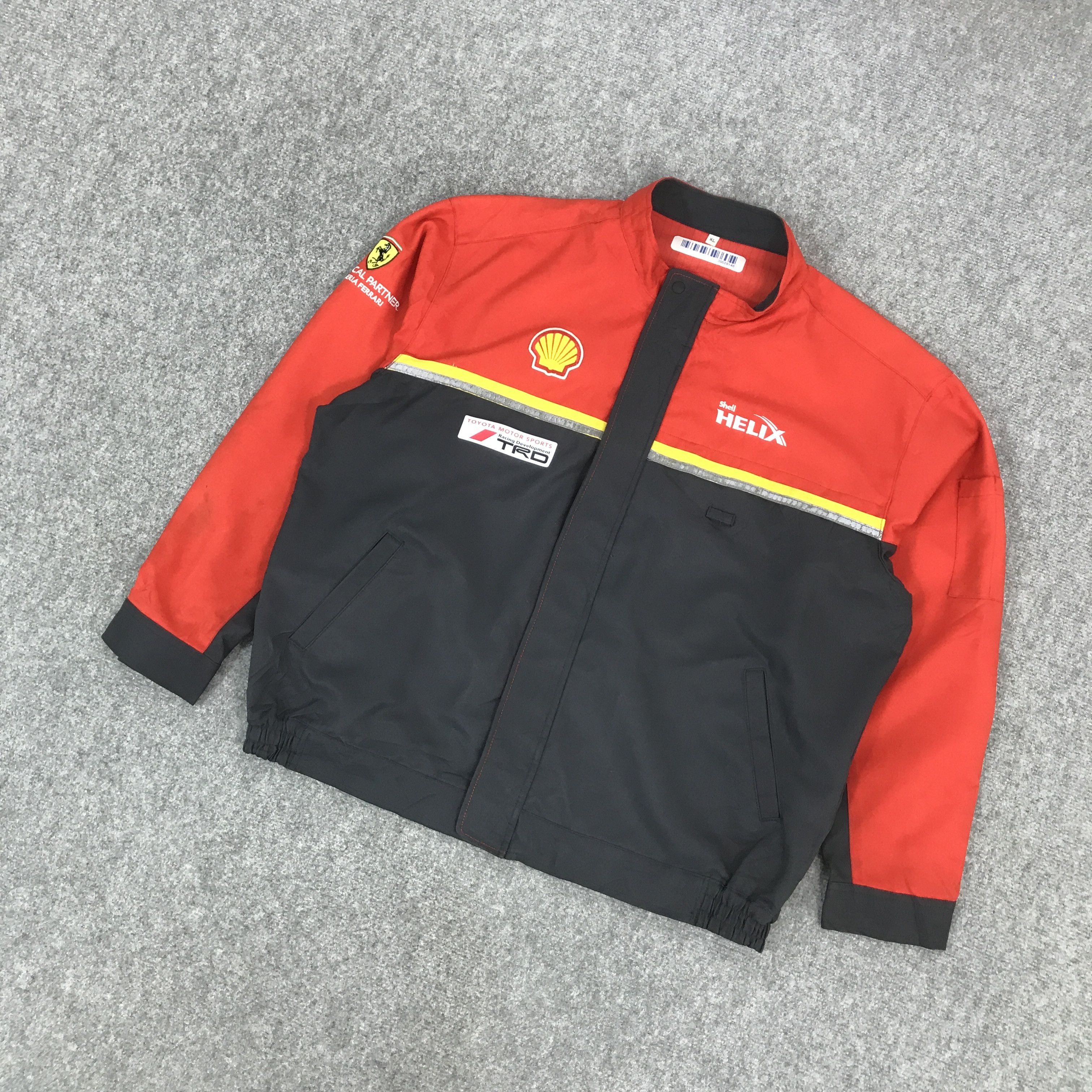 Japanese Brand × Sports Specialties SHELL HELIX X TOYOTA MOTORSPORTS RACING DEVELOPMENT JACKET Size US XL / EU 56 / 4 - 5 Thumbnail