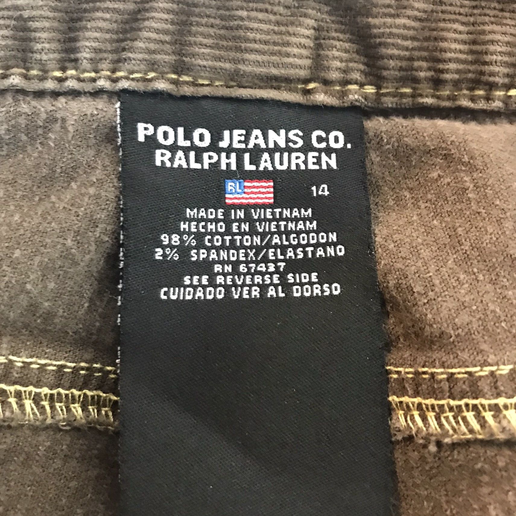 Polo Ralph Lauren Polo Jeans Co Ralph Lauren Brown Bootcut Pants Womens Size 14 Casual 90s Retro Size 36" / US 14 / IT 50 - 7 Thumbnail