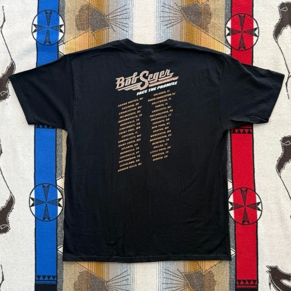 Anvil VINTAGE Y2K Bob Seger Face The Promise Concert Tour T-Shirt XL Black Short Sleeve Mens Cover Band Music 2000s Size US XL / EU 56 / 4 - 2 Thumbnail