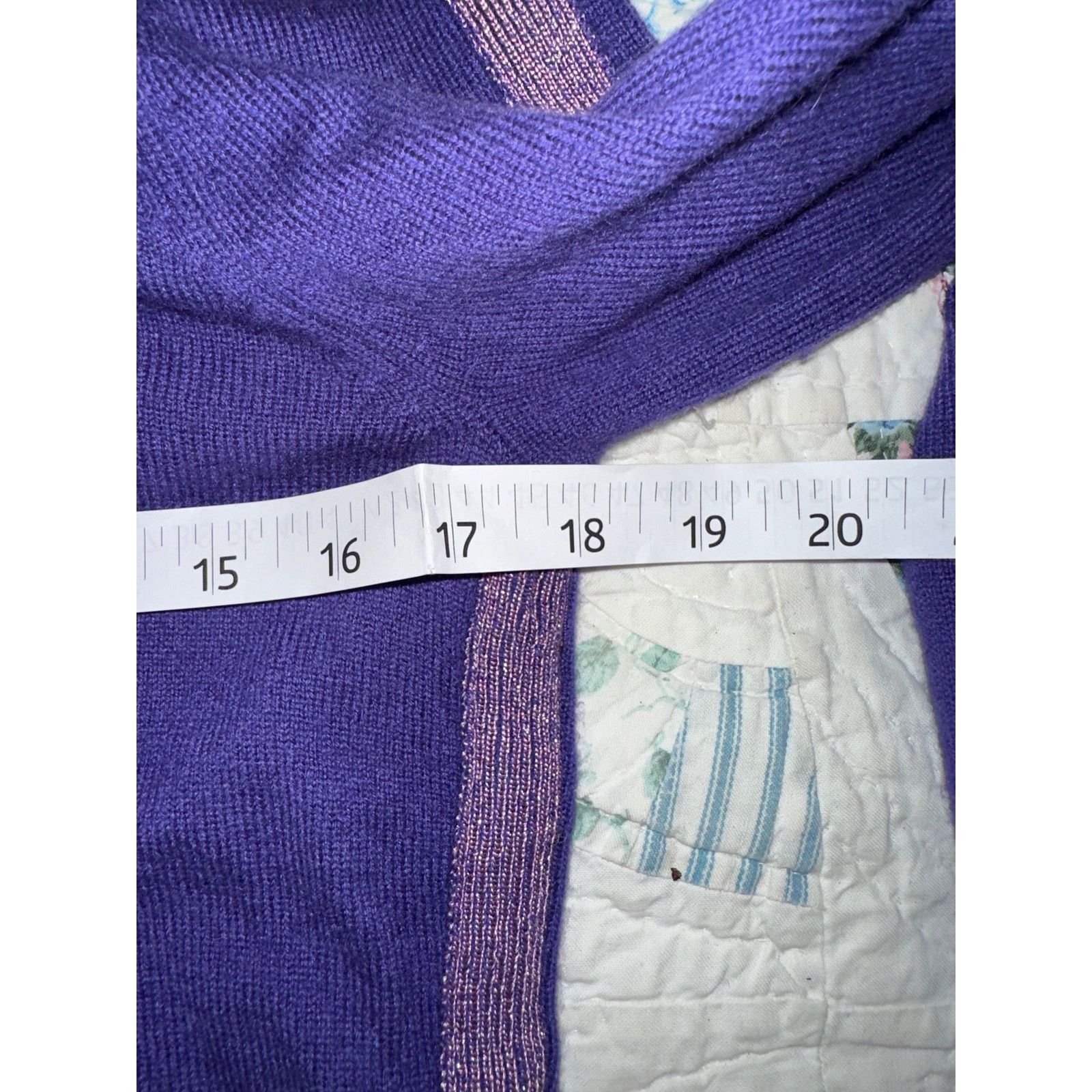 Vintage VINTAGE PURPLE CASHMERE SWEATER SET HOODIE + LAVENDER TANK Size S / US 4 / IT 40 - 10 Thumbnail