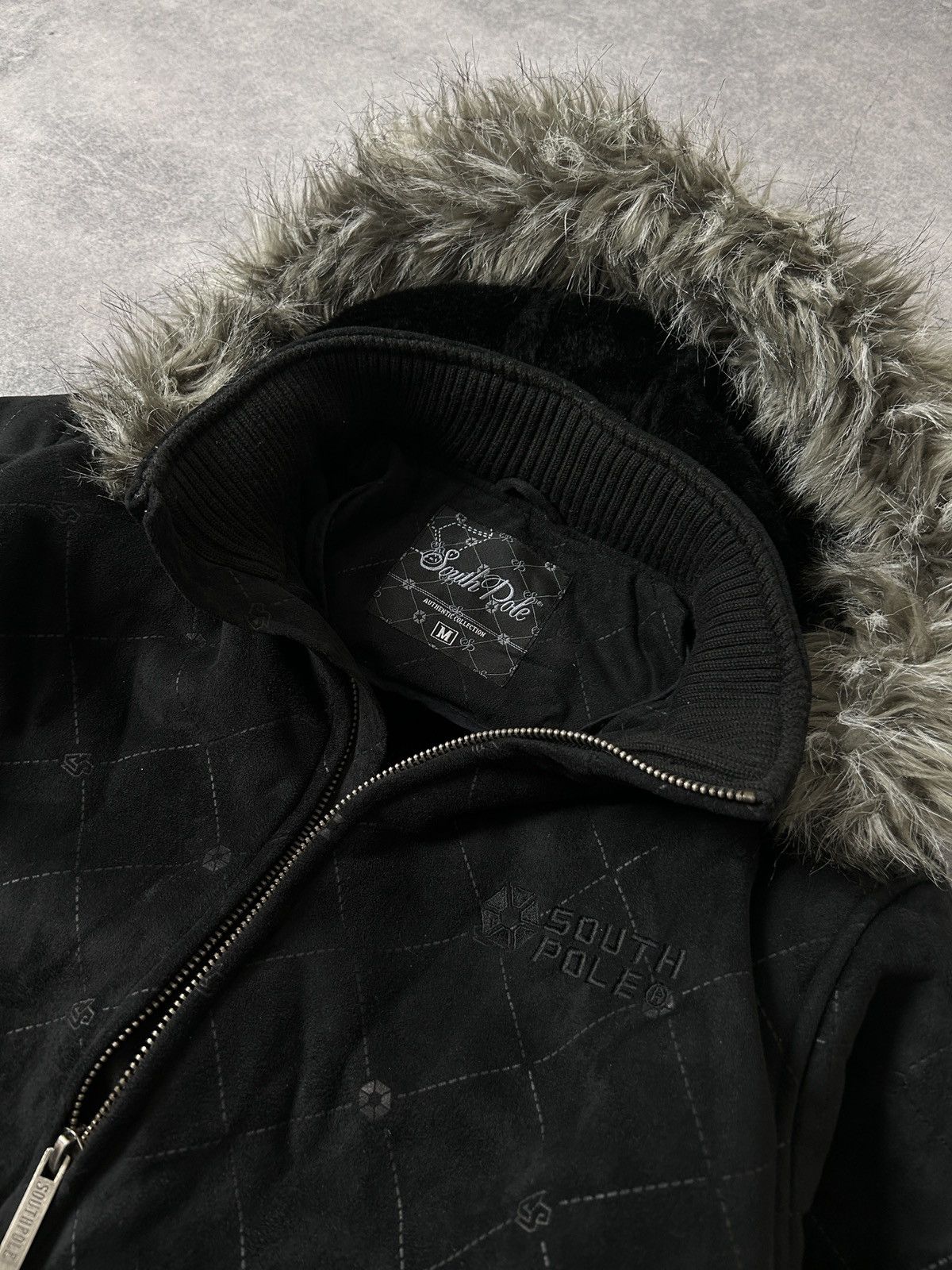 Southpole South Pole Fur y2k genuine leather bombers jacket mens Size US M / EU 48-50 / 2 - 5 Thumbnail