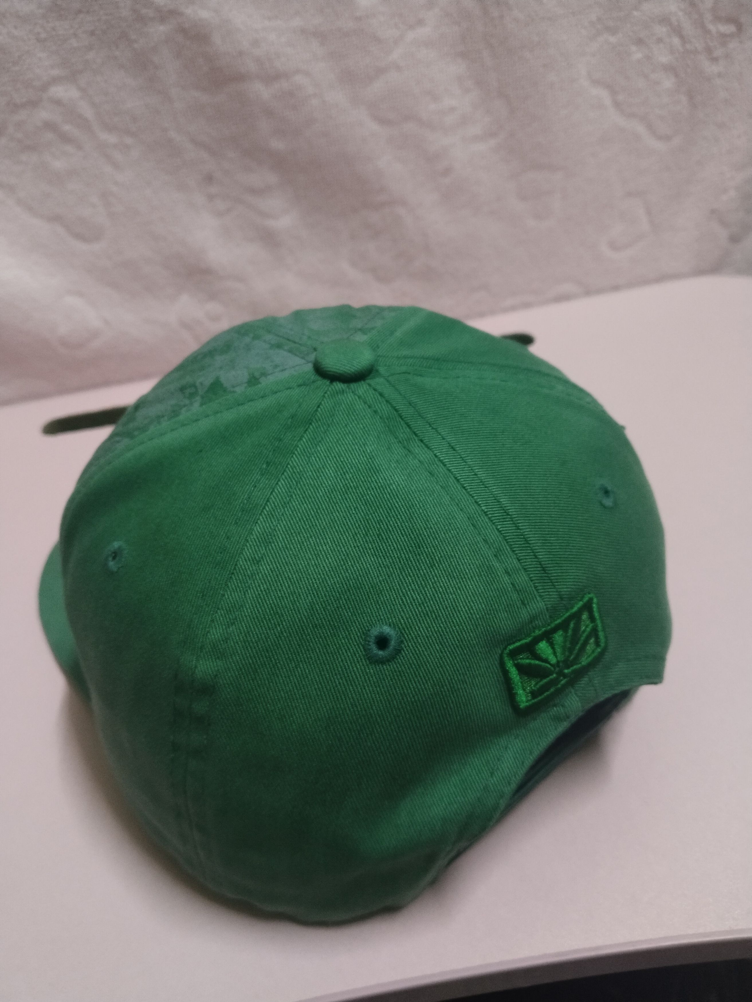 Japanese Brand RARE SUN FADED MARIJUANA EMBROIDERY HAT Size ONE SIZE - 4 Thumbnail