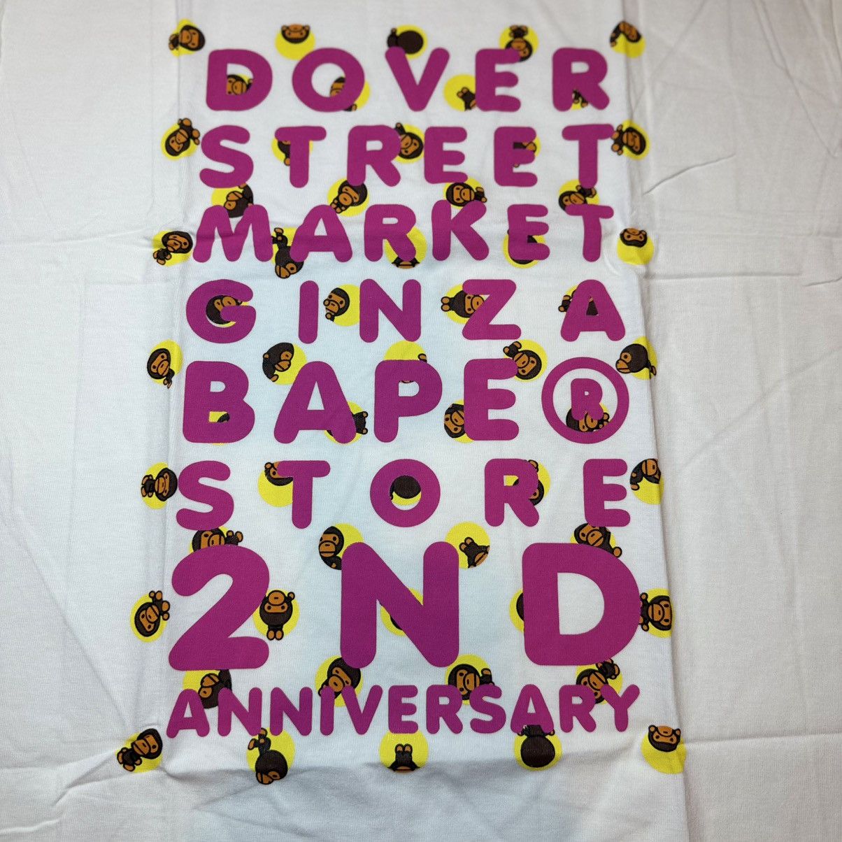 Dover Street Market 2014 Ginza DSM 2nd Anniversary Baby Milo Print Logo Tee NWT Size US L / EU 52-54 / 3 - 3 Thumbnail