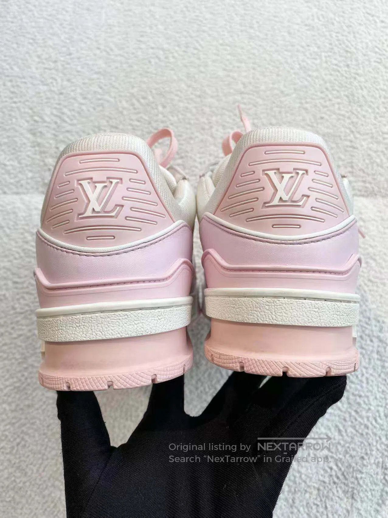 Louis Vuitton Louis Vuitton trainer series cherry blossom pink color mat Size US 6 / IT 36 - 5 Thumbnail