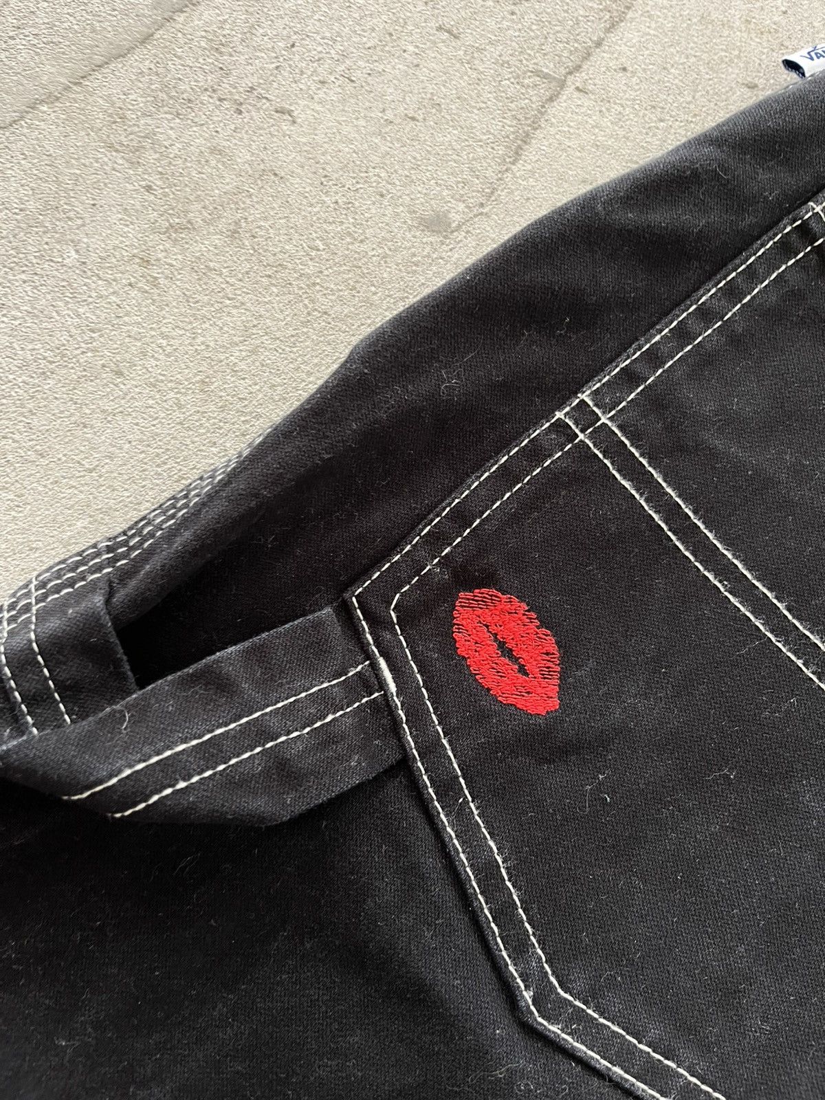 Vans Vintage Vans Workwear Style Black Denim Pants sk8 Y2K Size US 31 - 22 Thumbnail