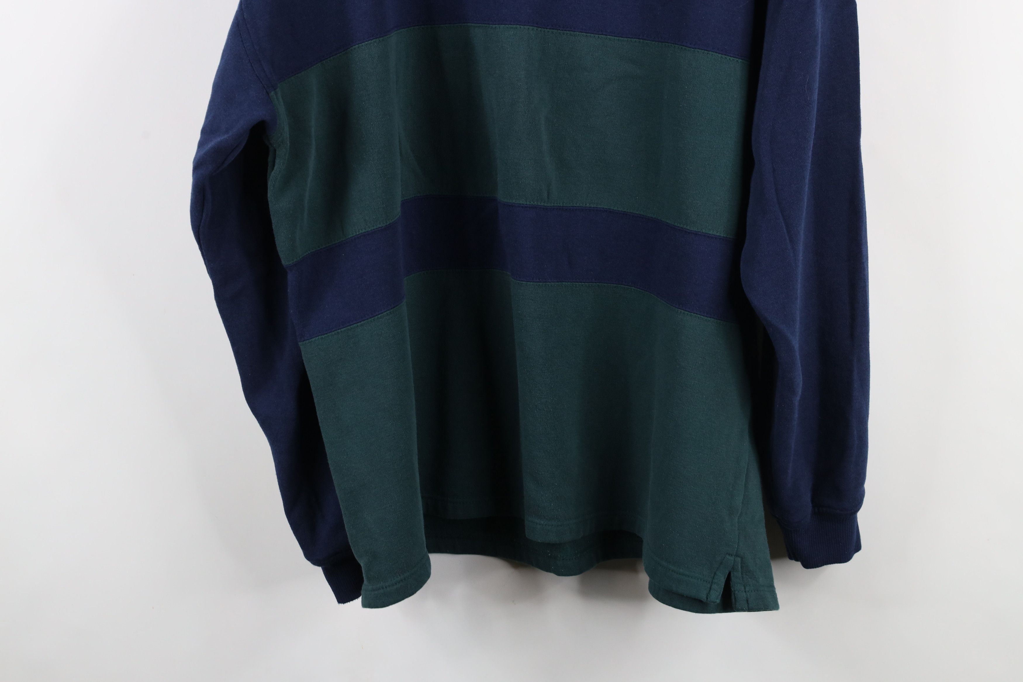 Vintage Vintage 90s Streetwear Distressed Collared Sweatshirt Size US L / EU 52-54 / 3 - 11 Thumbnail