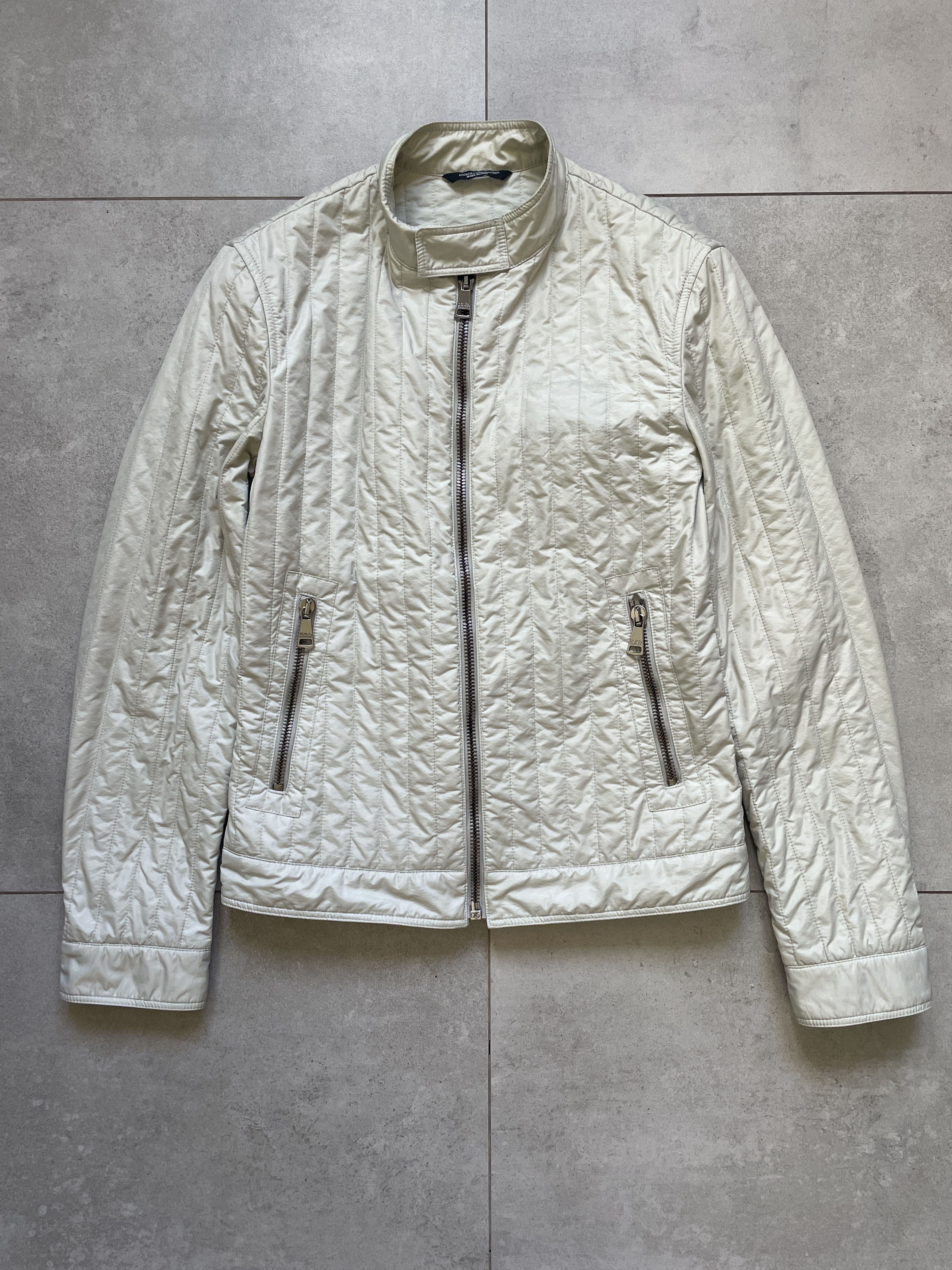 Y2K ARCHIVE DOLCE GABBANA BIKER INSULATED SLIM D&G JACKET