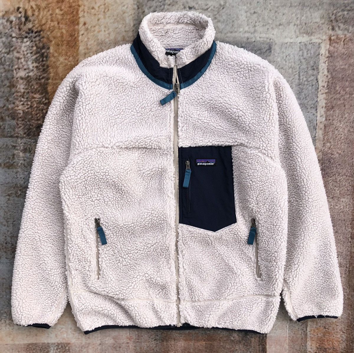 Patagonia Patagonia Mens Classic Retro-X Fleece Jacket in White Size US L / EU 52-54 / 3 - 2 Thumbnail